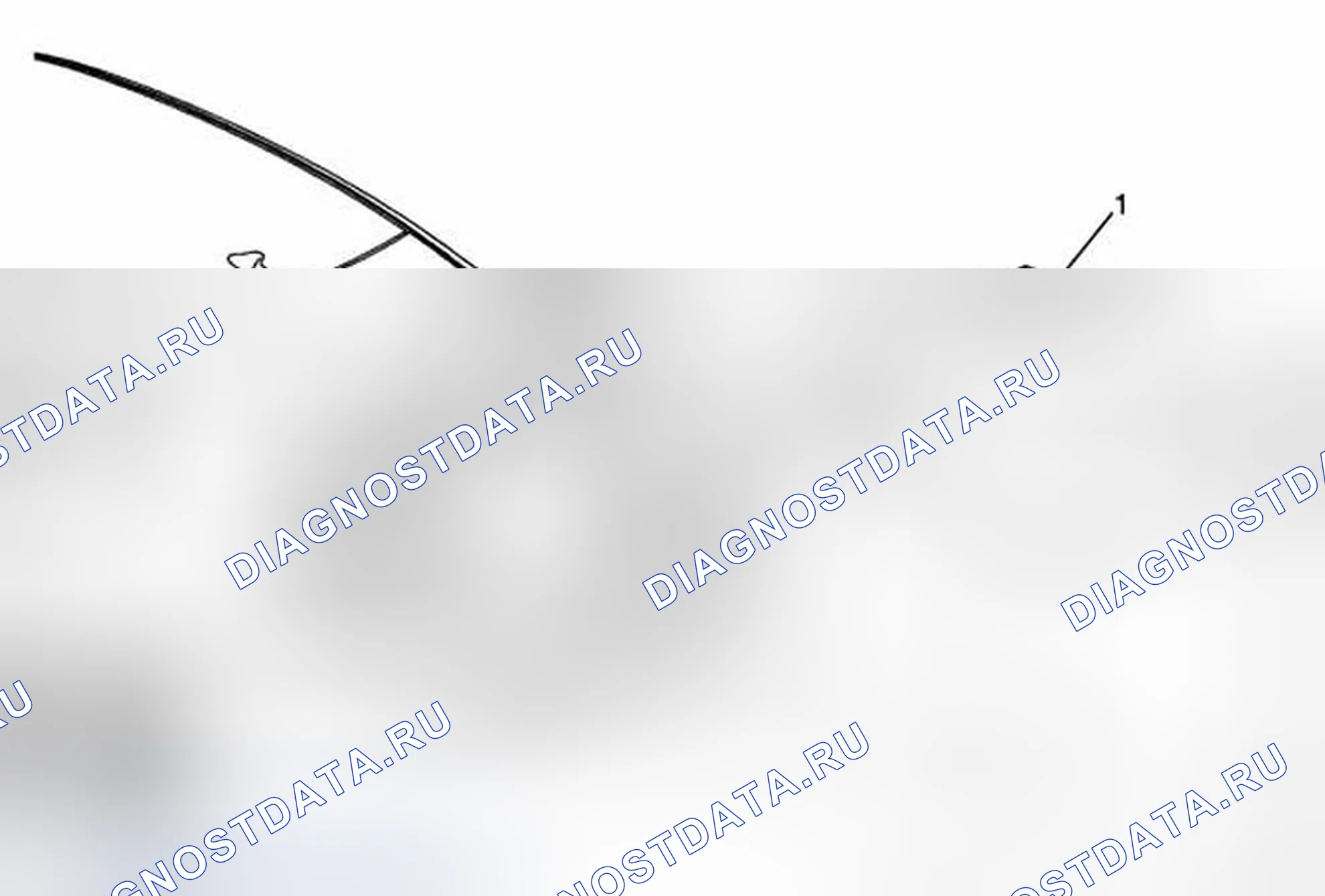 Рис. 3: Замена ковра панели пола заднего отсека (без HP6). Buick Regal V