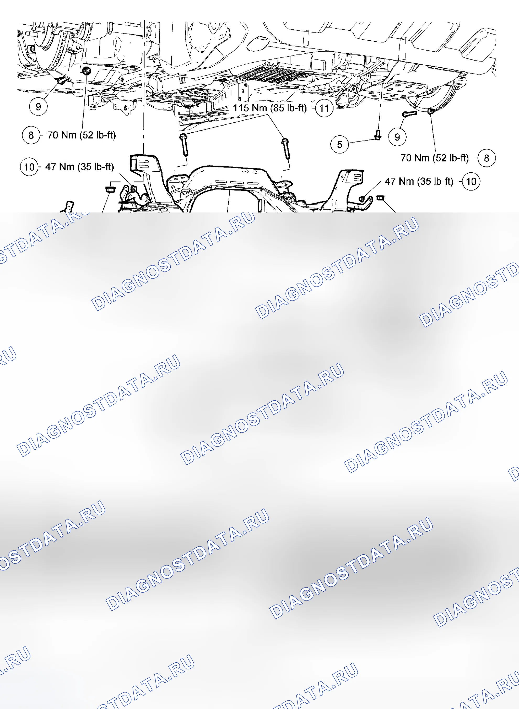 Рис. 2: Демонтаж и монтаж. Ford Escape I рестайлинг