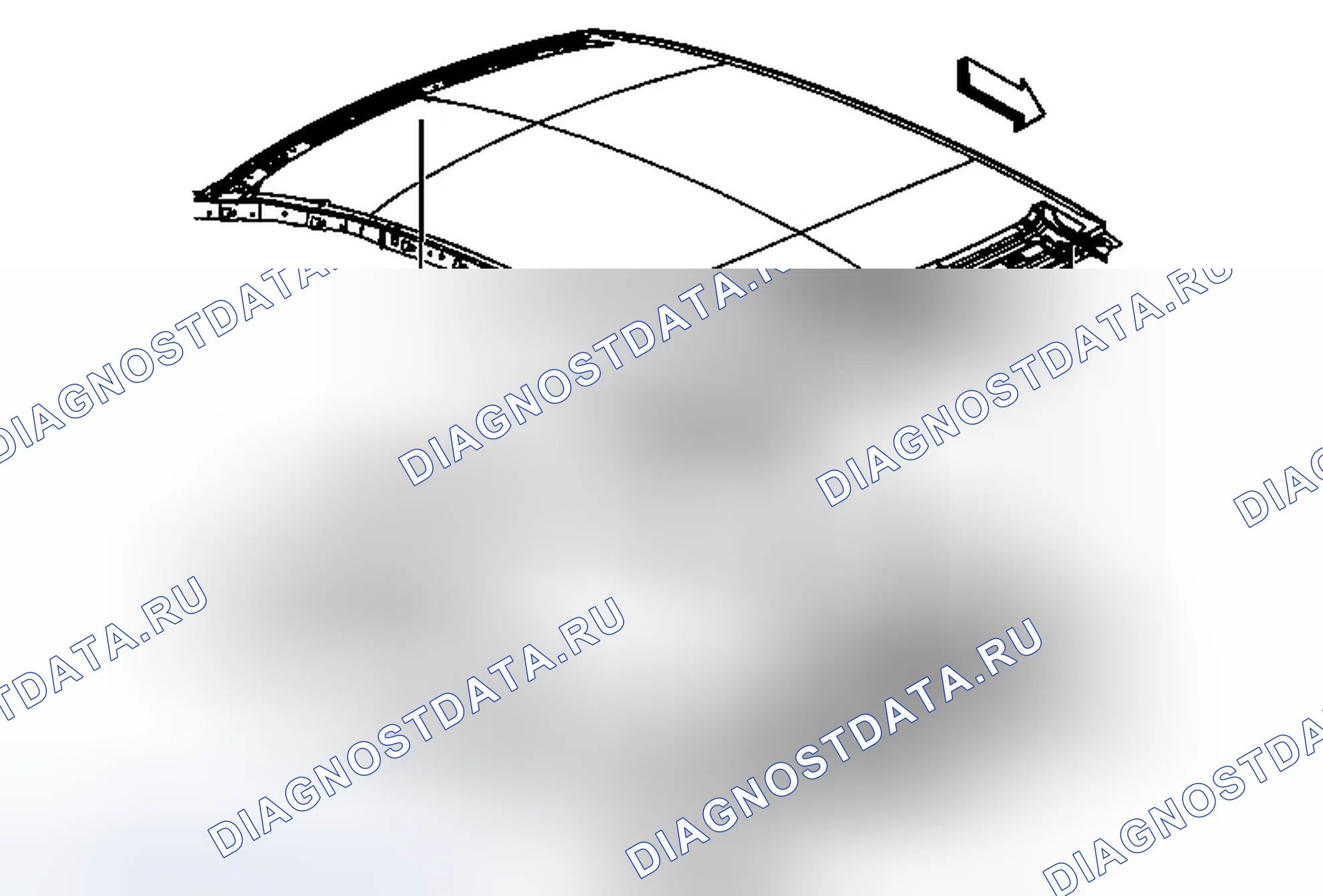 Рис. 66: Замена облицовочной панели (седан). Cadillac CTS II