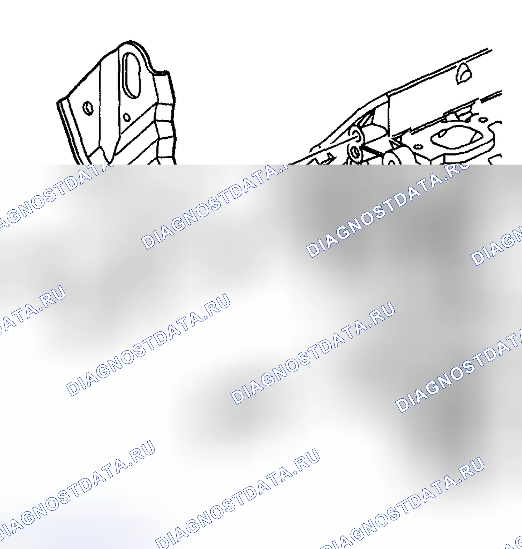 Рис. 995: Снятие головки блока цилиндров - слева. Hyundai Terracan I