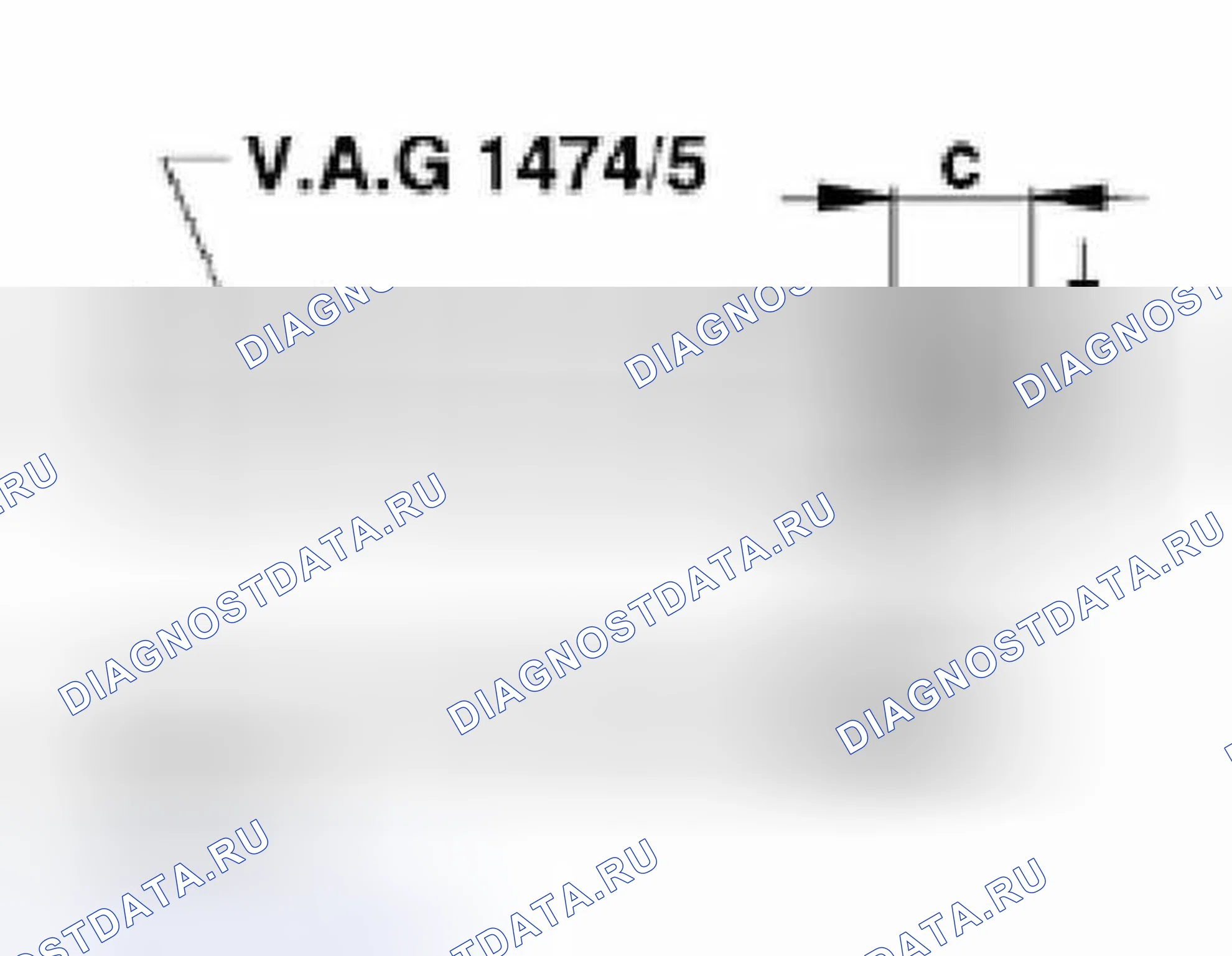 Рис. 47: Модификация клина VAG 1474 / 5. Volkswagen Jetta III