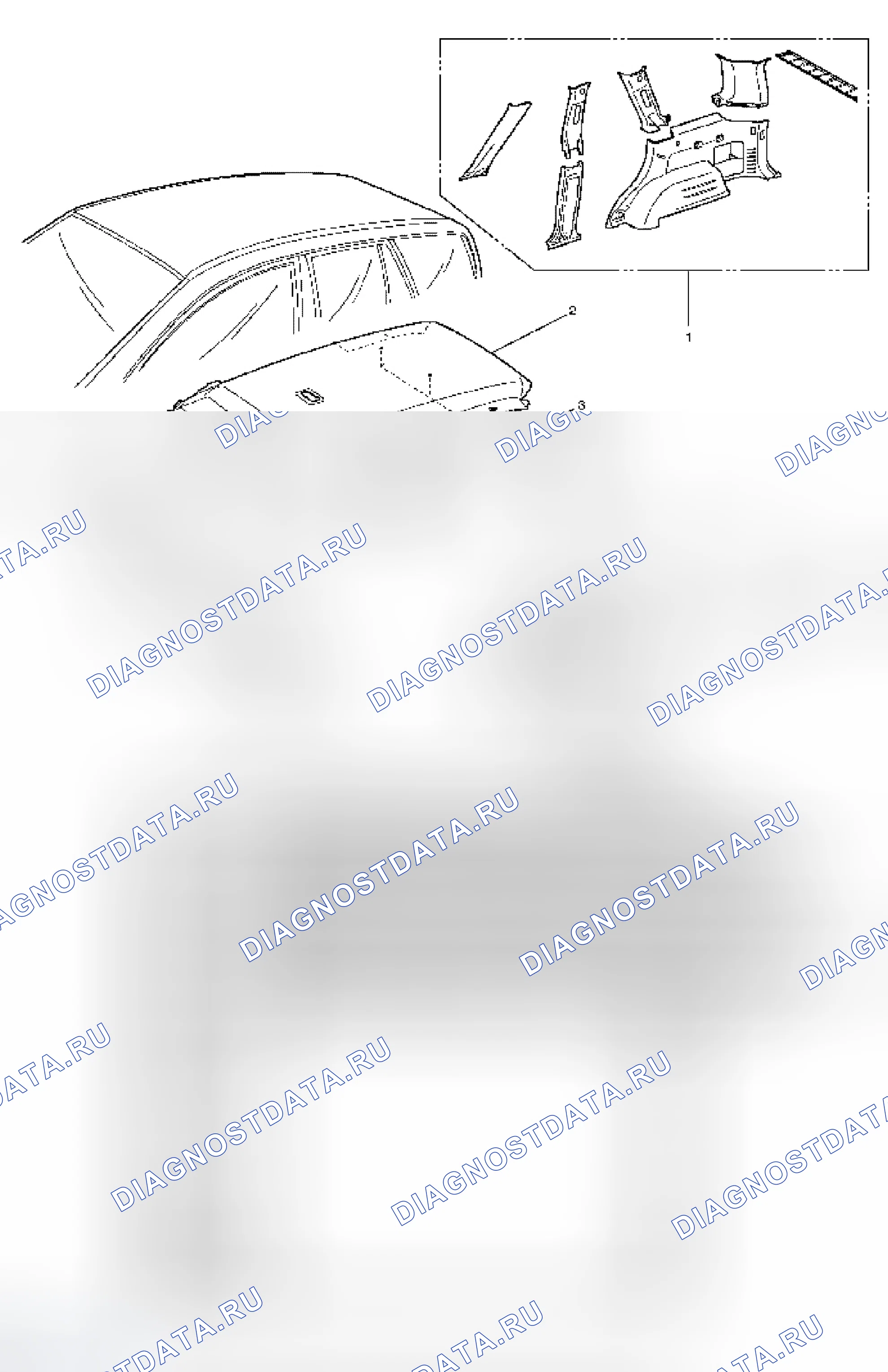Рис. 22: РАСПОЛОЖЕНИЕ ДЕТАЛЕЙ. Isuzu Axiom I