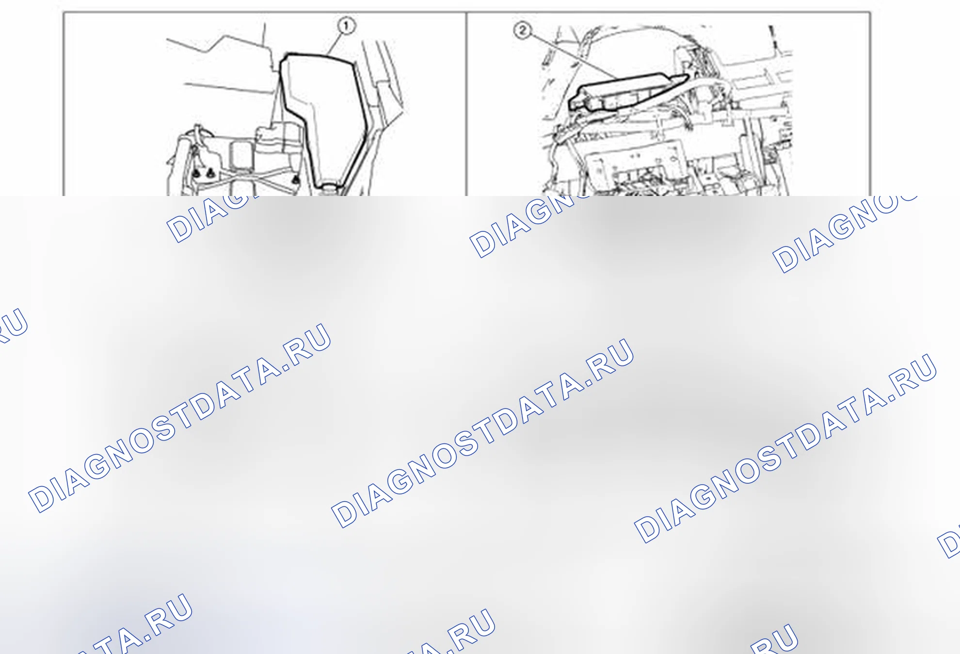 Рис. 106: Расположение компонентов. Nissan Altima L33