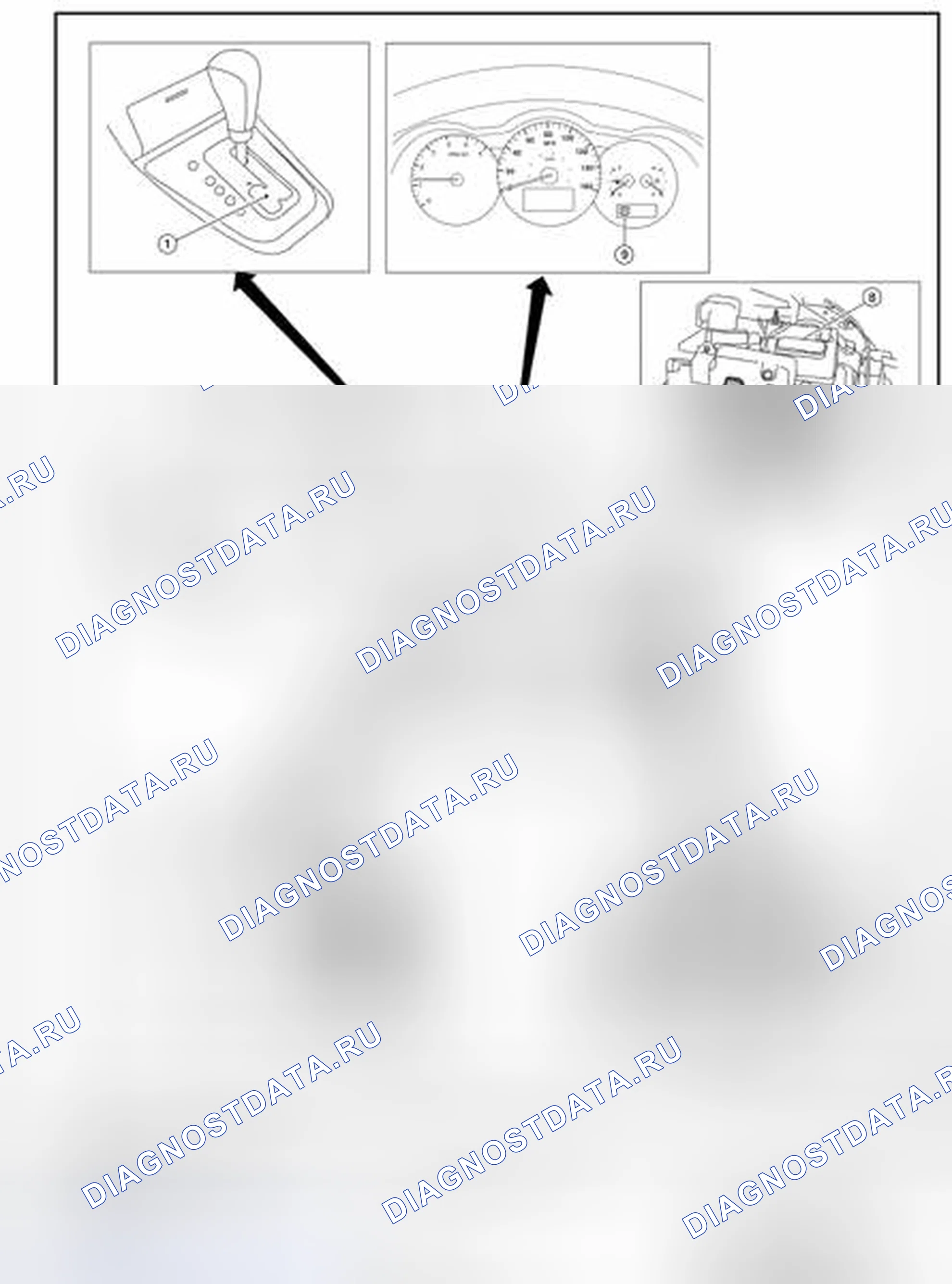 Рис. 349: Расположение компонентов - купе. Nissan Altima L32 рестайлинг