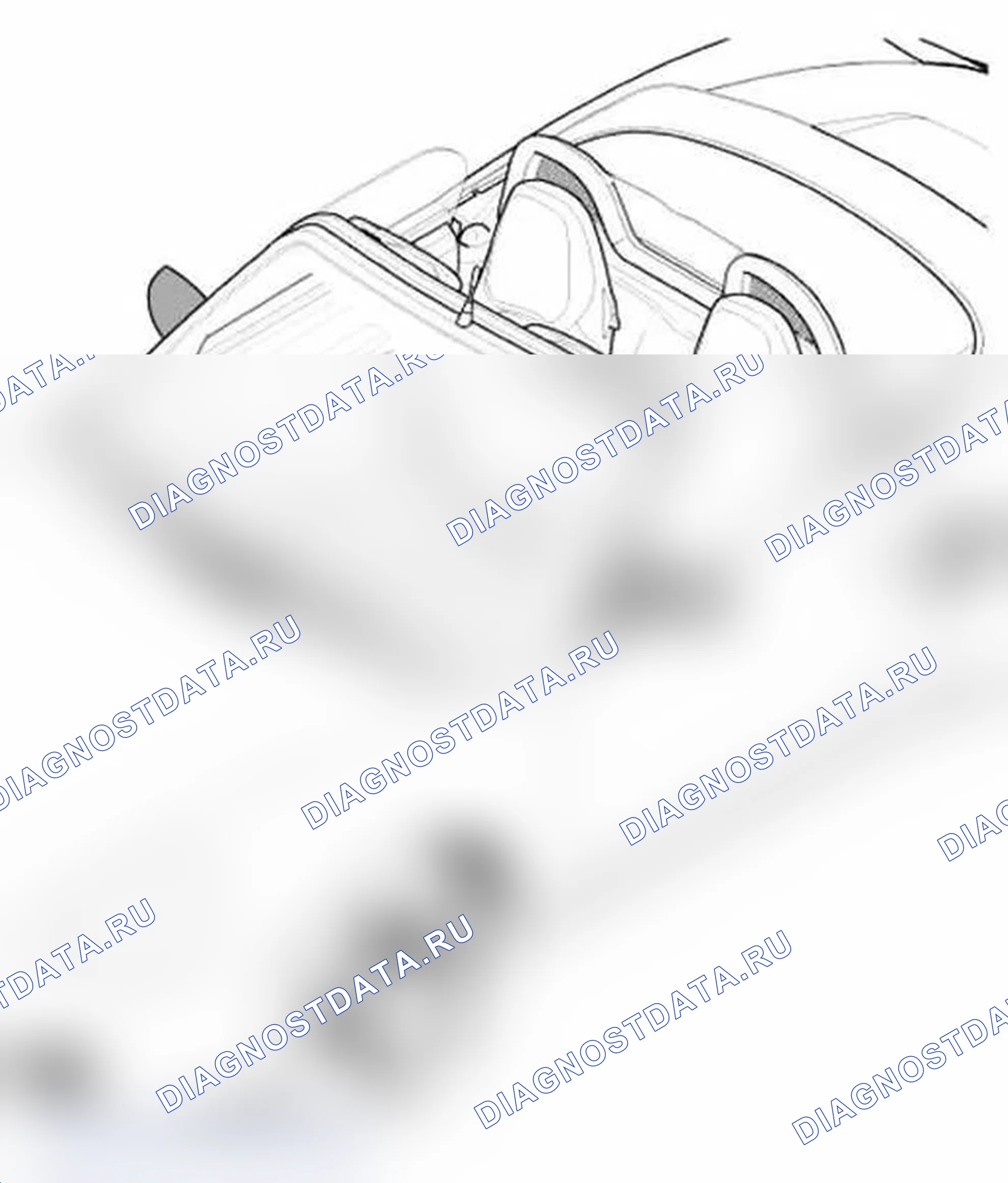 Рис. 6: Снятие и установка зеркала заднего вида. Porsche Boxster S 986 рестайлинг