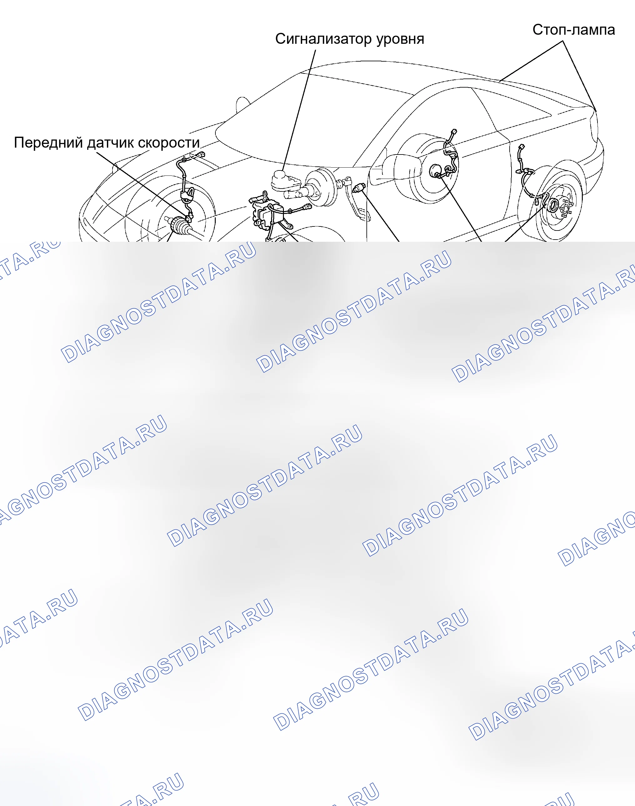 Рис. 16: РАСПОЛОЖЕНИЕ ДЕТАЛЕЙ. Toyota Celica T230 рестайлинг