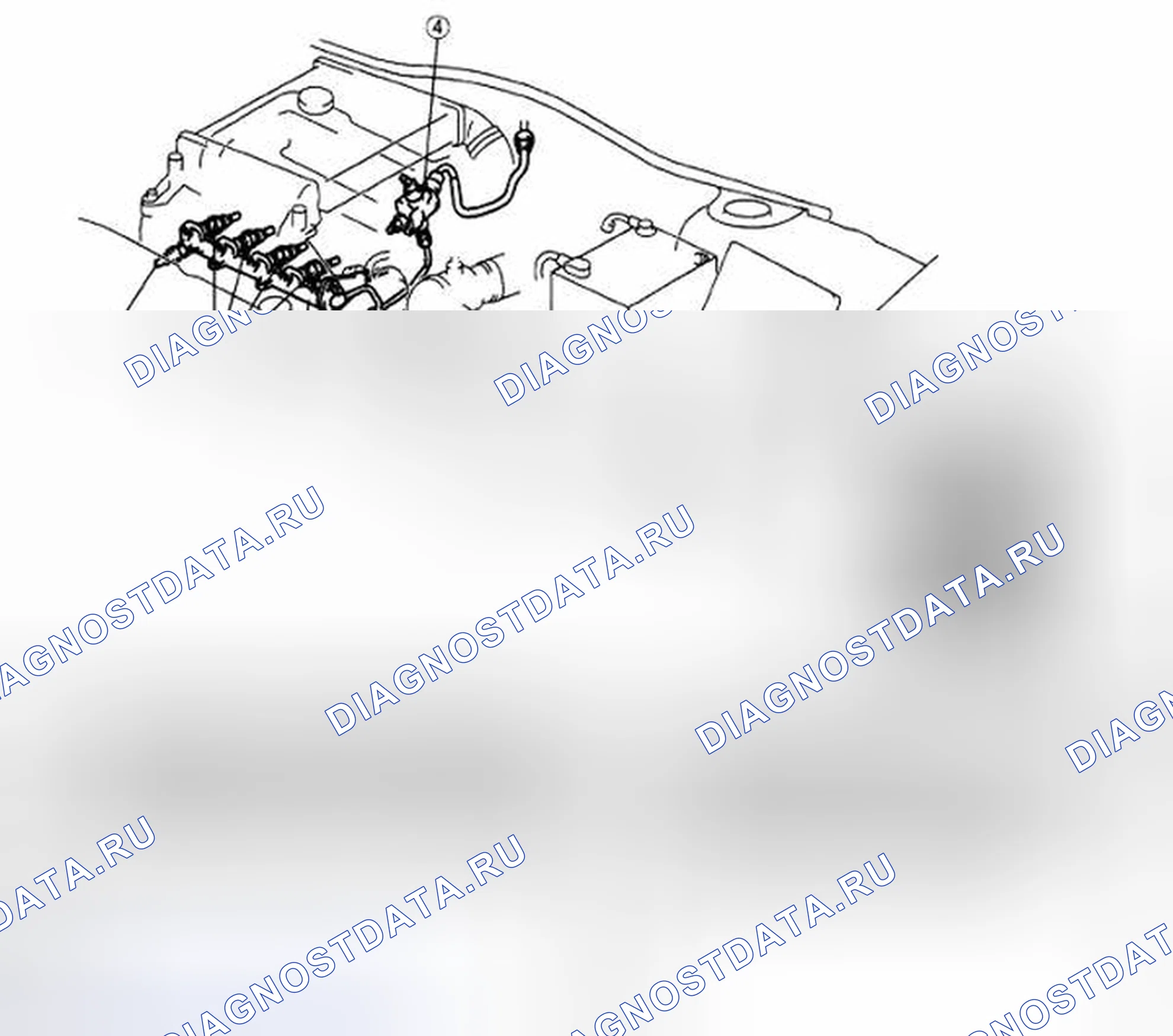 Рис. 1: Сторона машинного отделения. Mazda CX-7 I