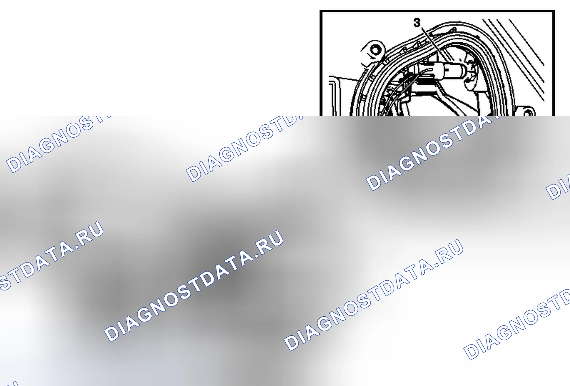 Рис. 24: Замена лампы сигнала парковки и поворота. Cadillac CTS II
