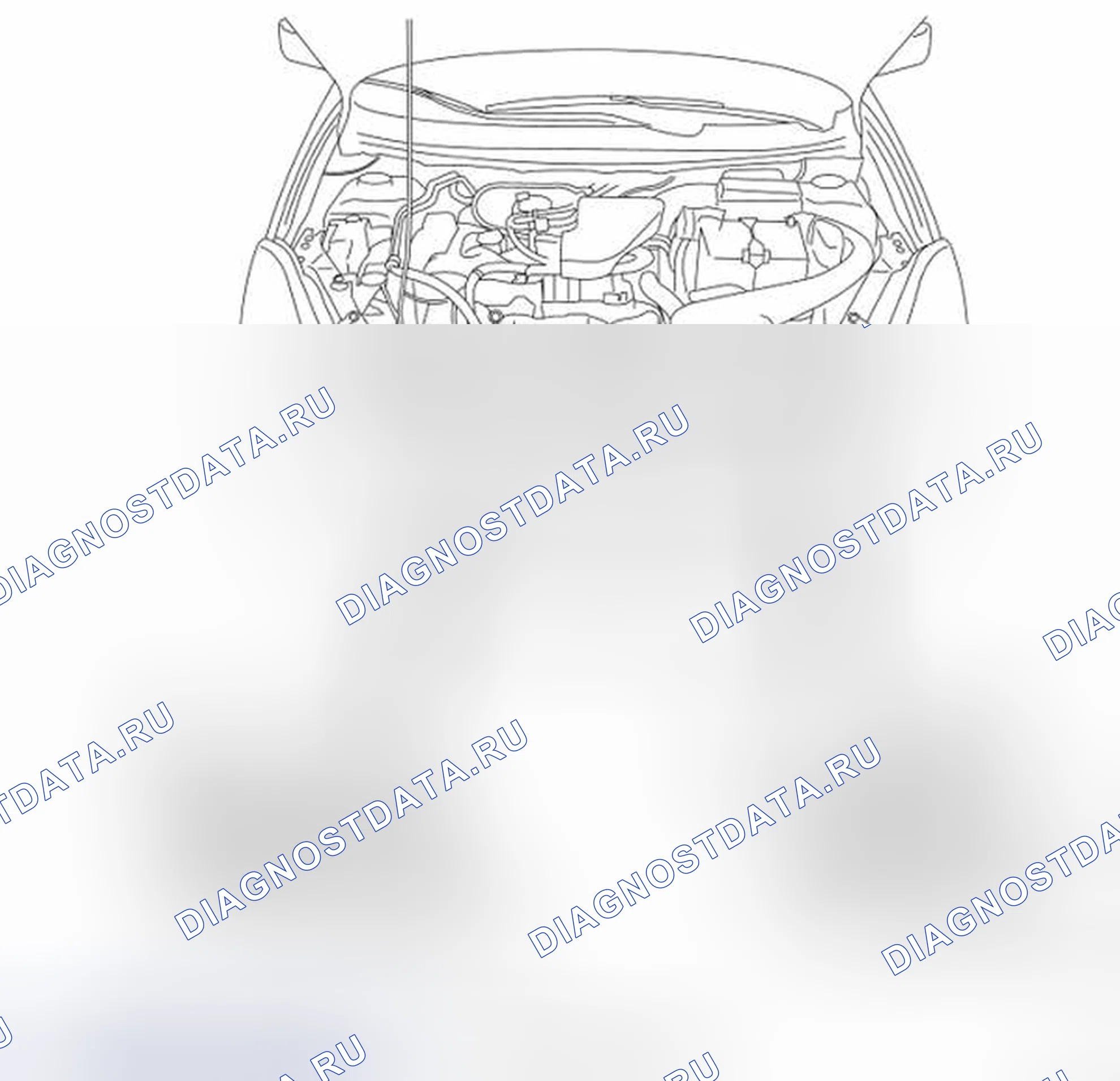 Рис. 144: Расположение компонентов. Nissan Rogue I рестайлинг