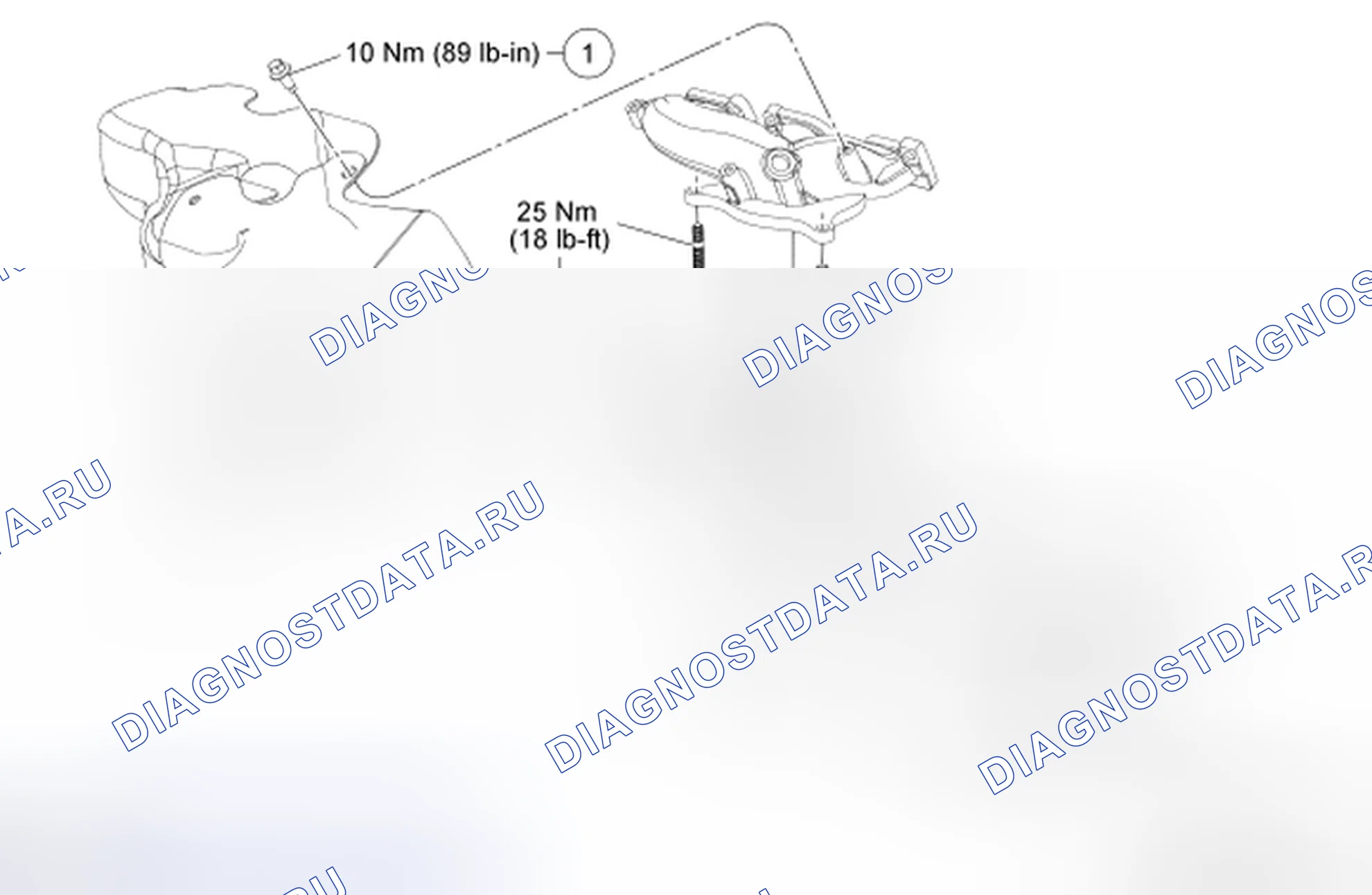 Рис. 1: Каталитический нейтрализатор - 3,0 л Rh, полный привод (AWD). Hyundai Lantra II рестайлинг