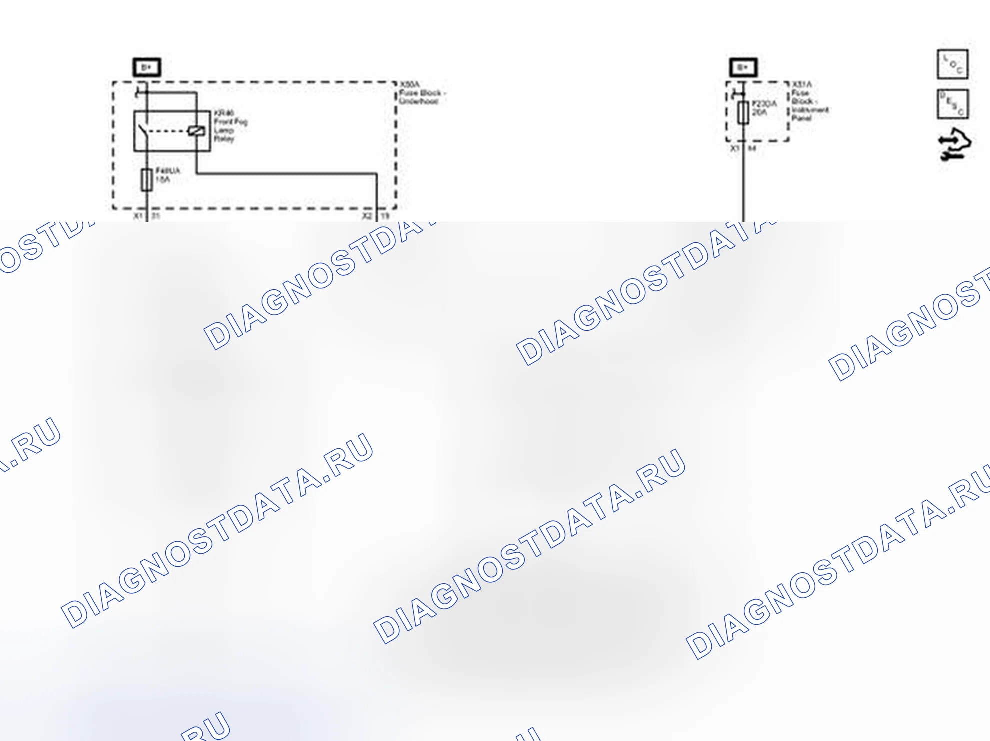 Рис. 2: Противотуманные фары. Chevrolet Orlando I