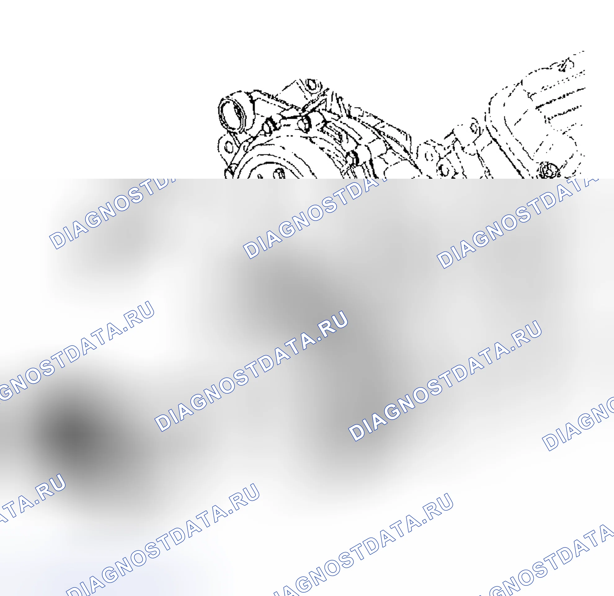 Рис. 492: Установка кронштейна натяжного шкива приводного ремня (L 67). Hyundai Veracruz I
