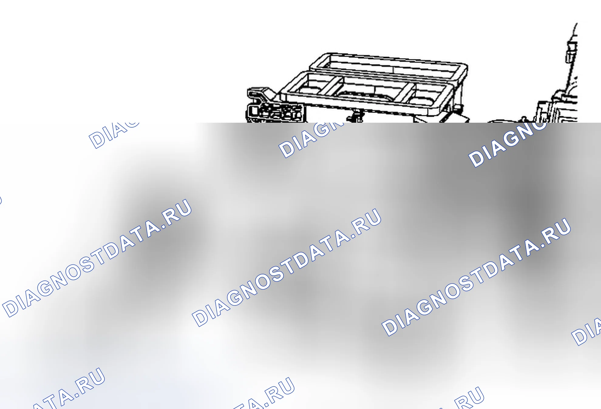 Рис. 26: Замена напольного воздуховода - левая сторона (левый привод). Chevrolet Spark M300