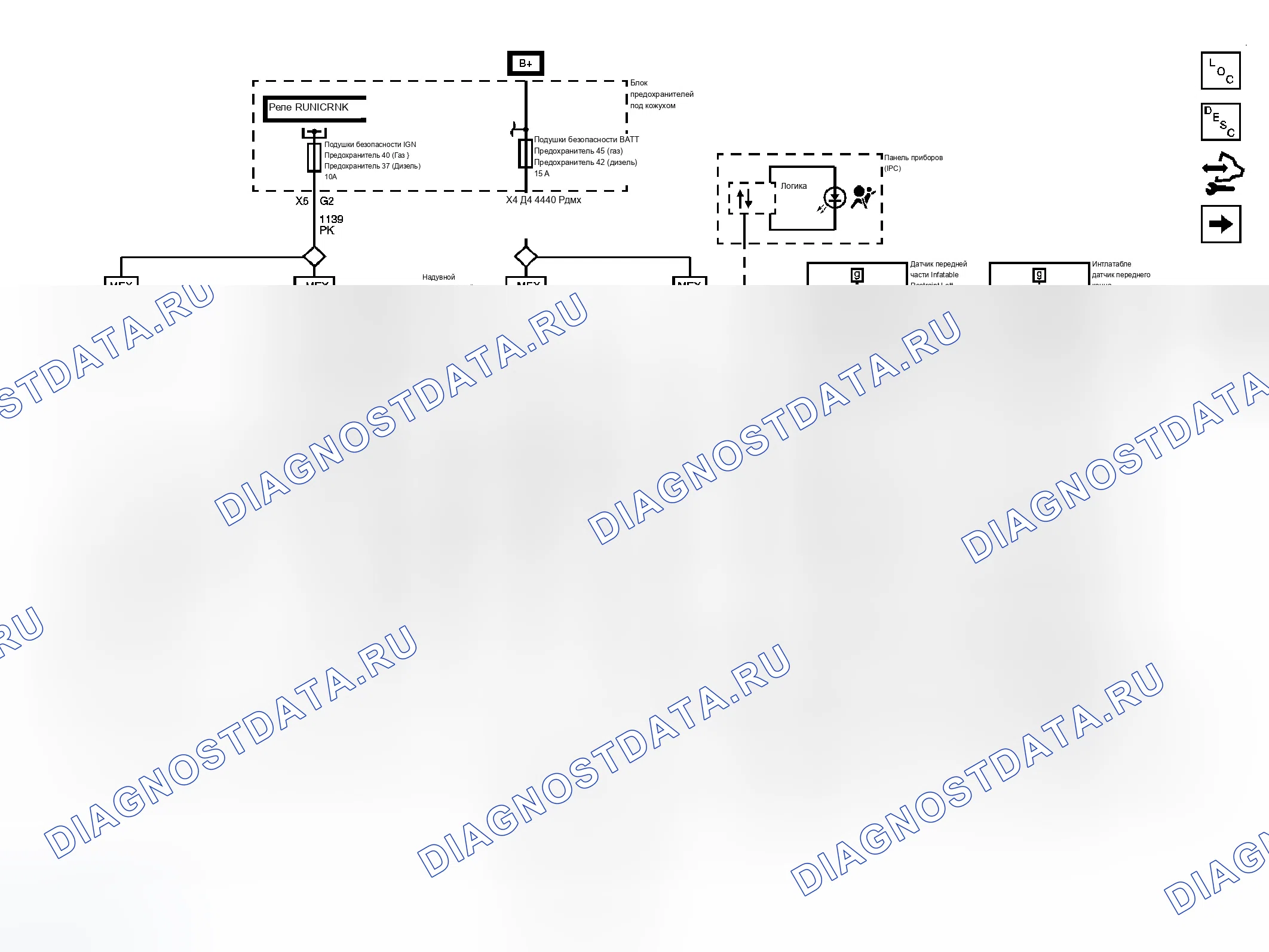 Рис. 1: Схема SIR. Chevrolet Silverado 3500 HD 
