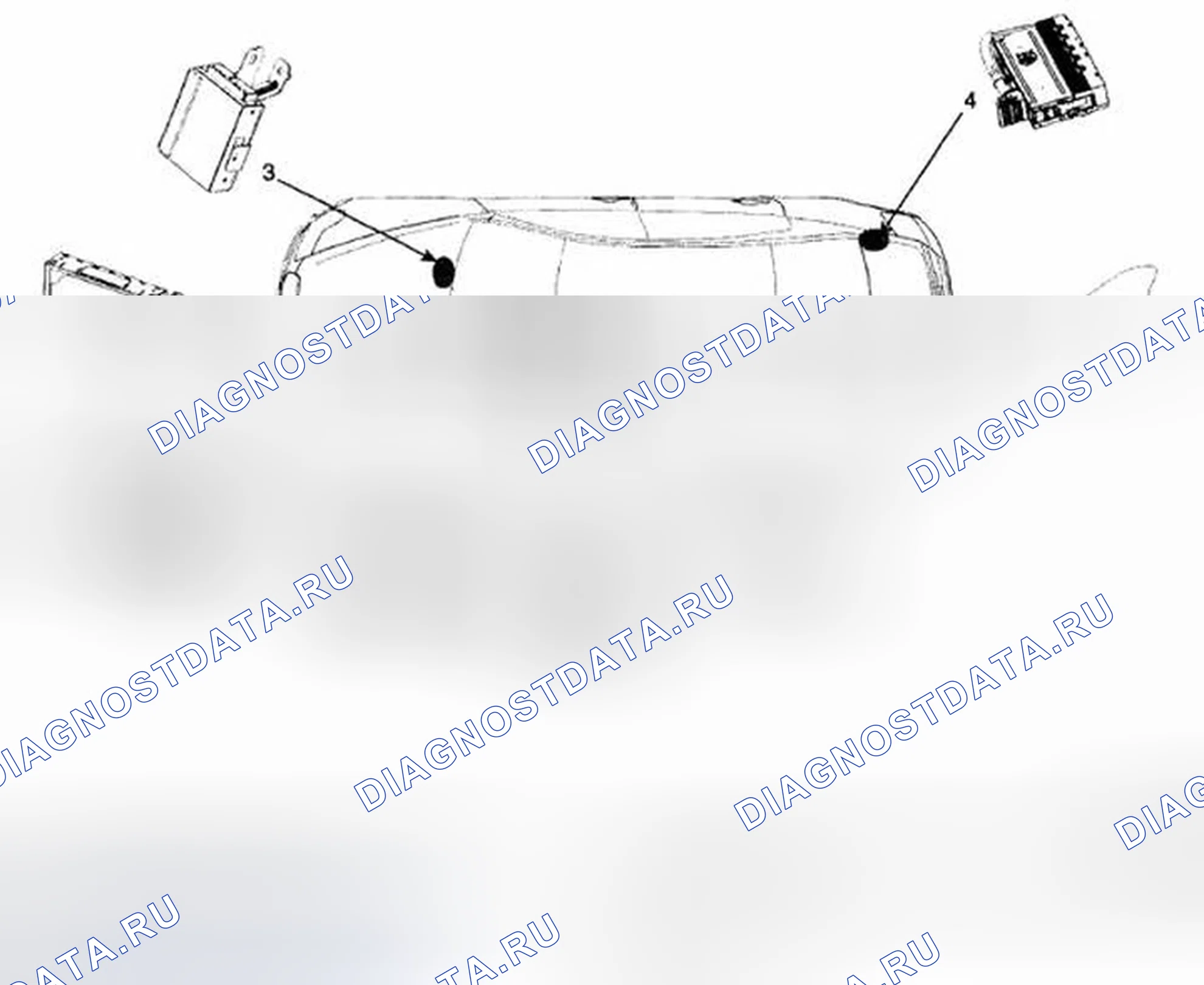 Рис. 124: Расположение компонентов. Hyundai Genesis I
