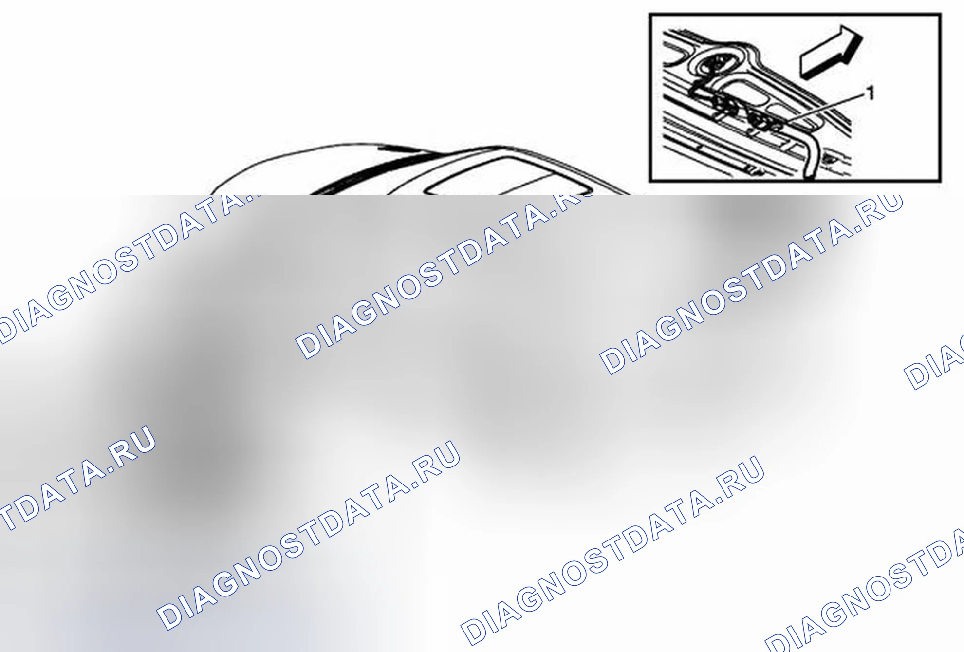 Рис. 37: Замена кабеля цифровой радиоантенны (жгут проводов корпуса). Buick LaCrosse II