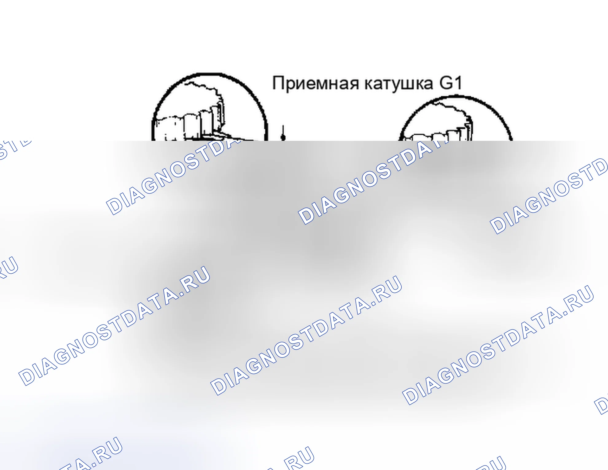 Рис. 15: Проверка воздушного зазора приемной катушки. Toyota Supra A70