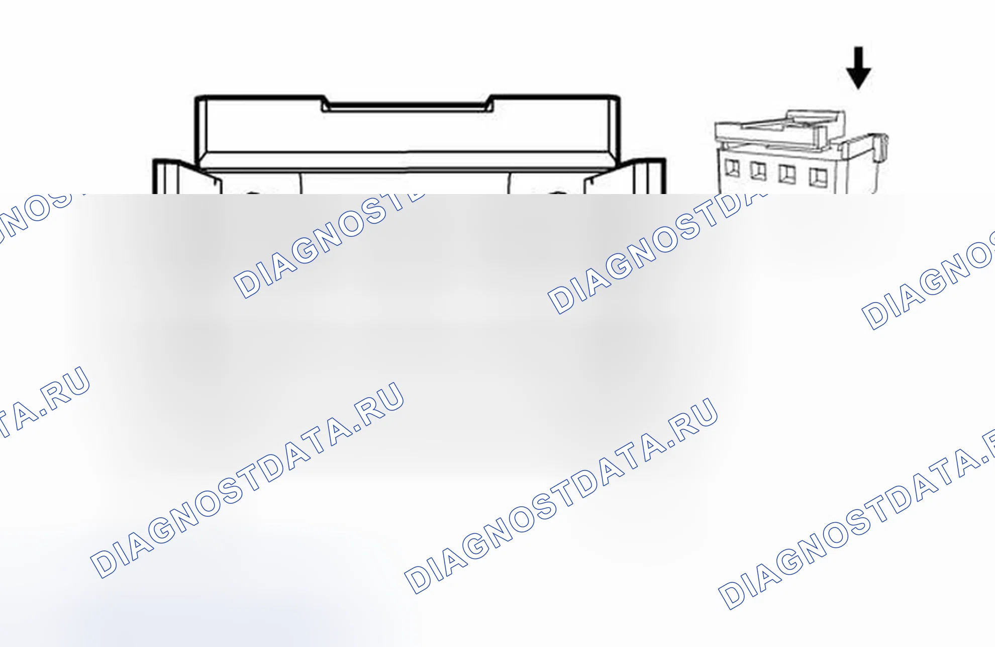 Рис. 6: Ручной переключатель передач S2 X2 (MDK, MH8, Mhh или Mhk). Buick Regal V
