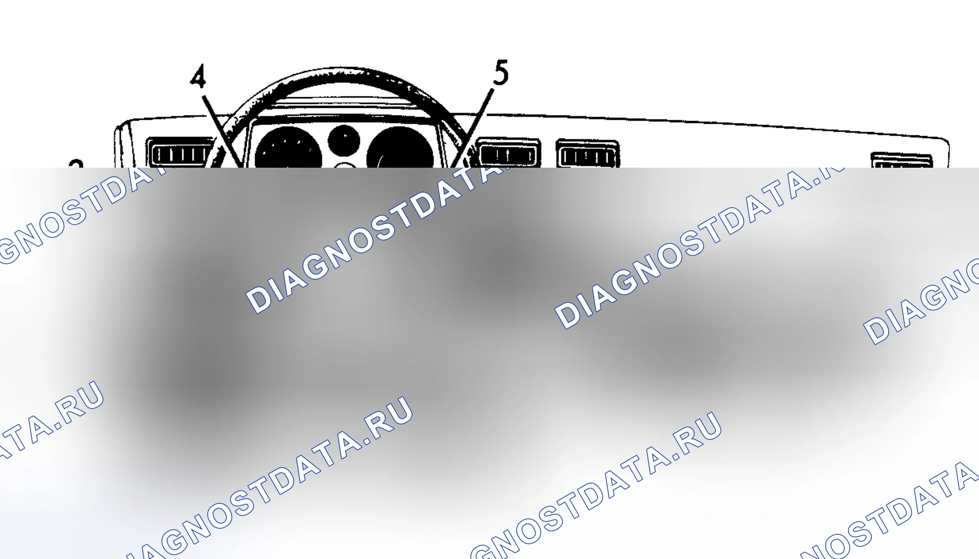 Рис. 1: Расположение блока предохранителей и устройства мгновенного испарения. Ford Escort III