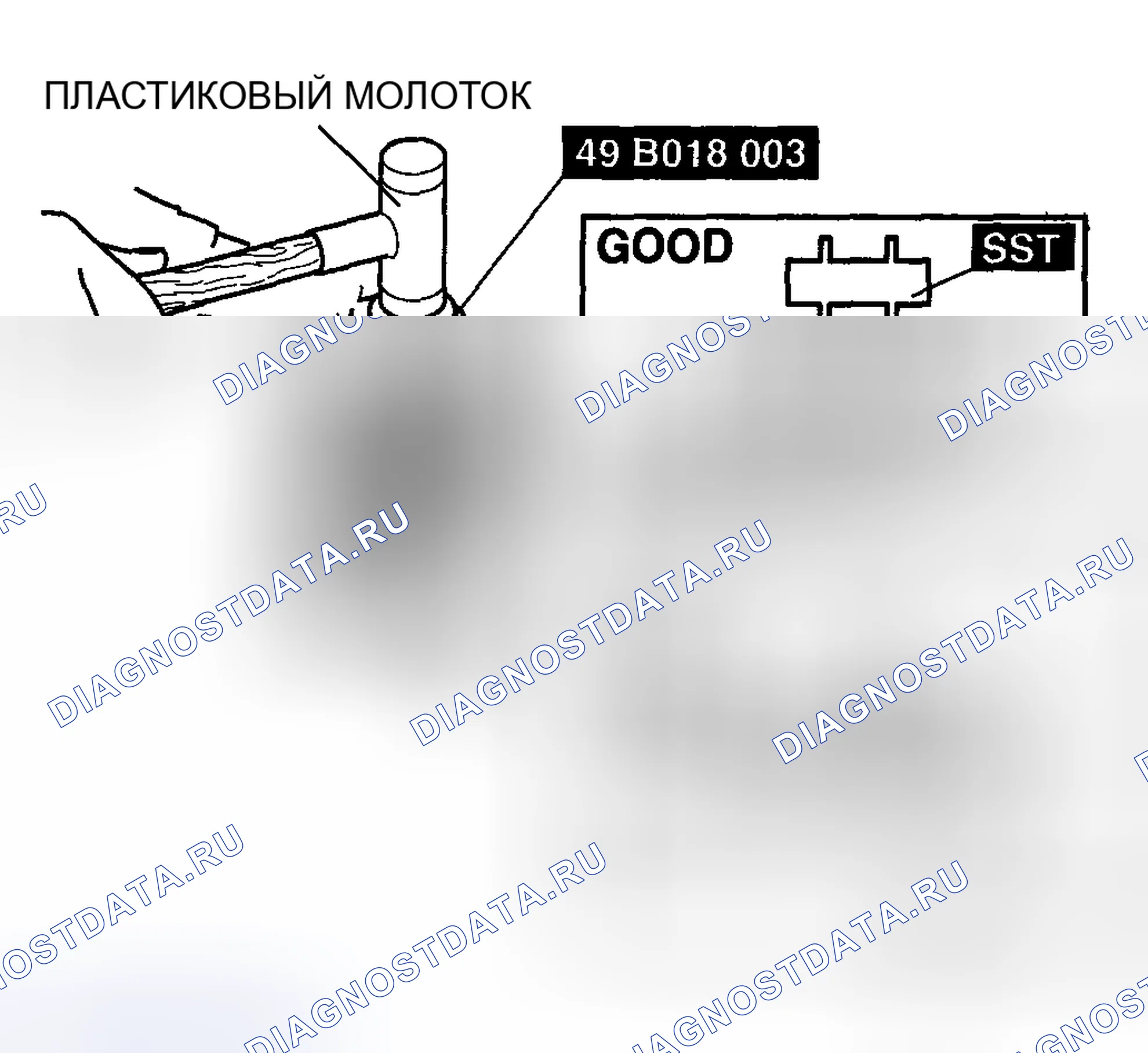 Рис. 25: Примечание по установке шкива компрессора переменного тока. Mazda MX-5 NC рестайлинг