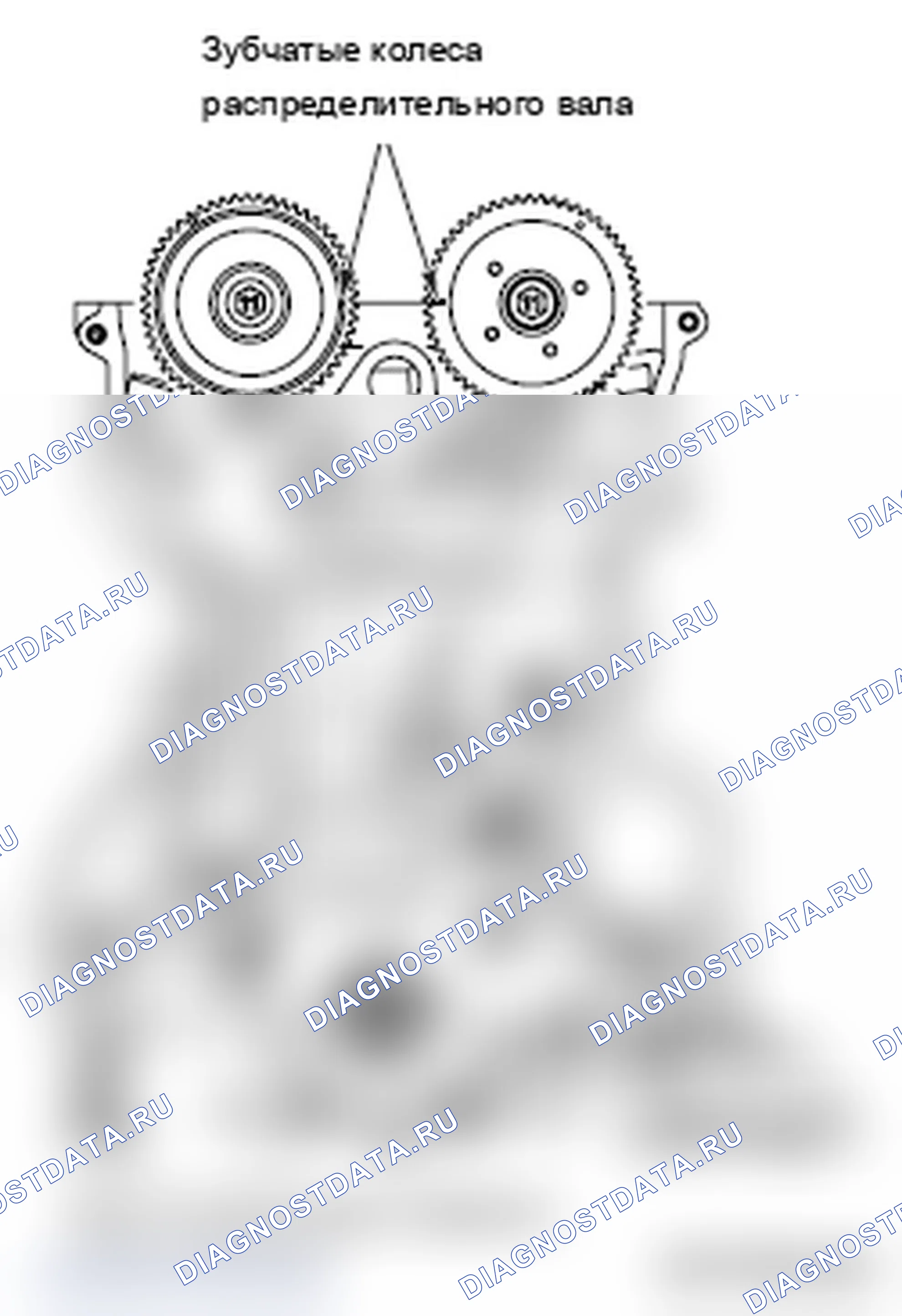 Рис. 254: >> A <<УСТАНОВКА ЦЕПИ СИНХРОНИЗАЦИИ. Mitsubishi Lancer Ralliart X рестайлинг
