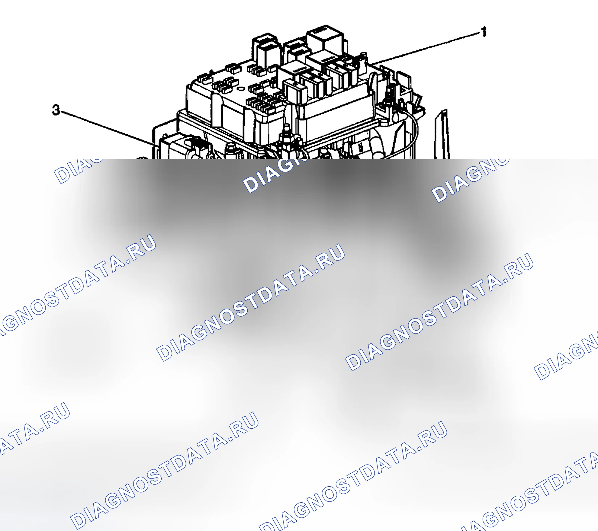Рис. 2: Реле отбора мощности (КОМ). Chevrolet Silverado 1500 HD 