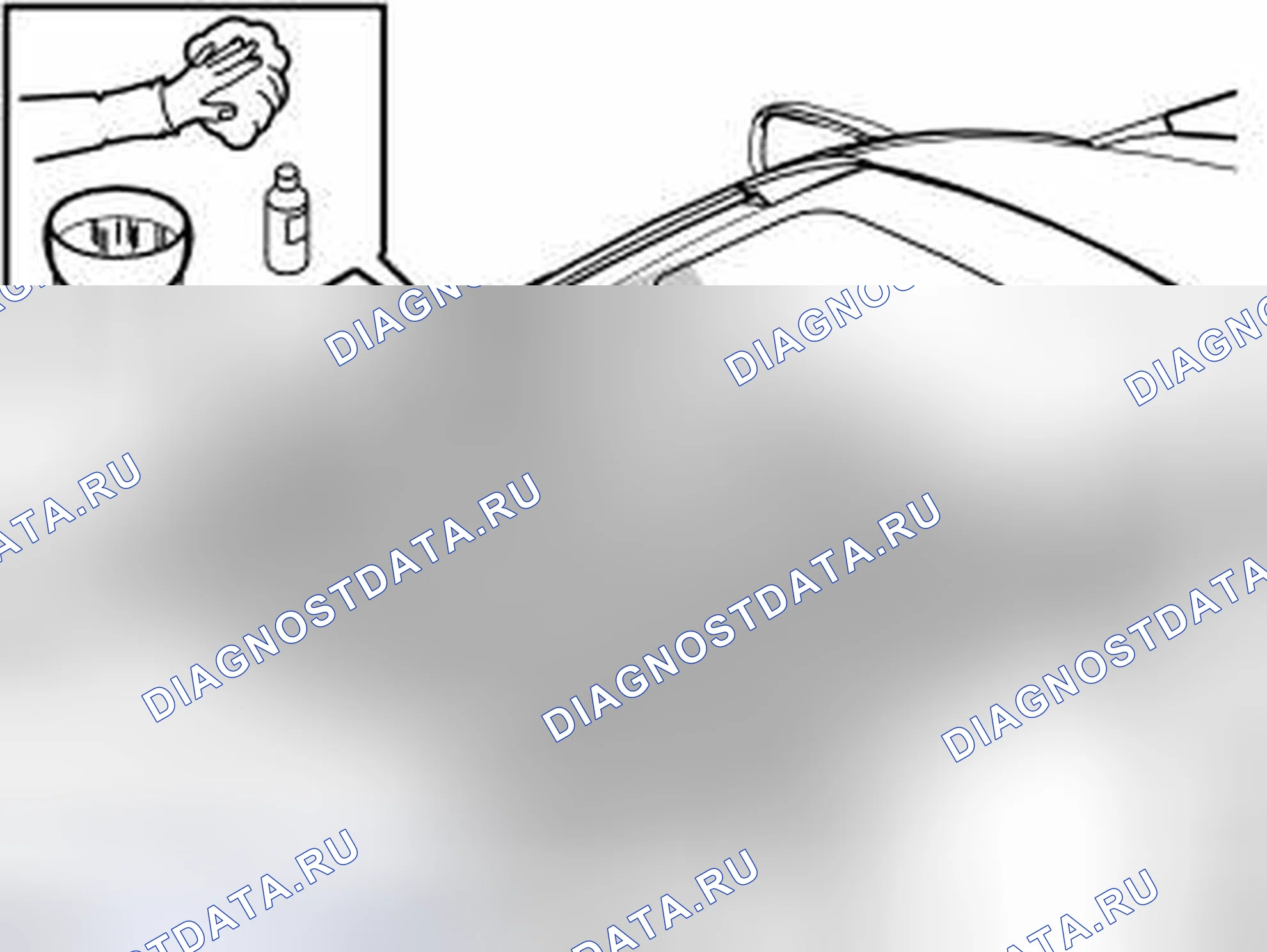 Рис. 177: РЕБРА ПРОТЕКТОРА КРЫШИ. Volvo XC90 I