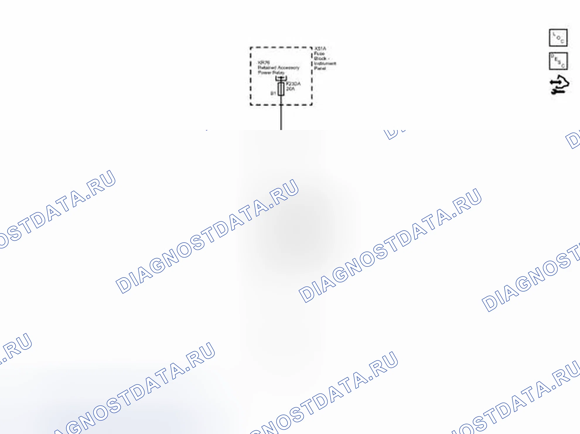 Рис. 215: Схема проводки зажигалки. Chevrolet Spark M300