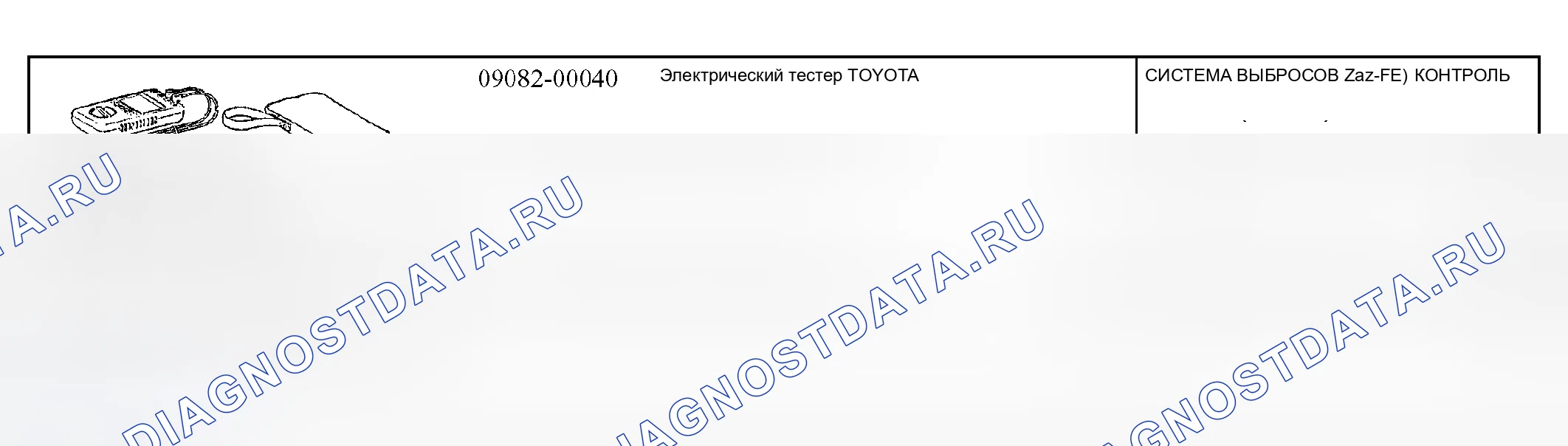 Рис. 8: Рекомендуемые инструменты. Kia Sorento I