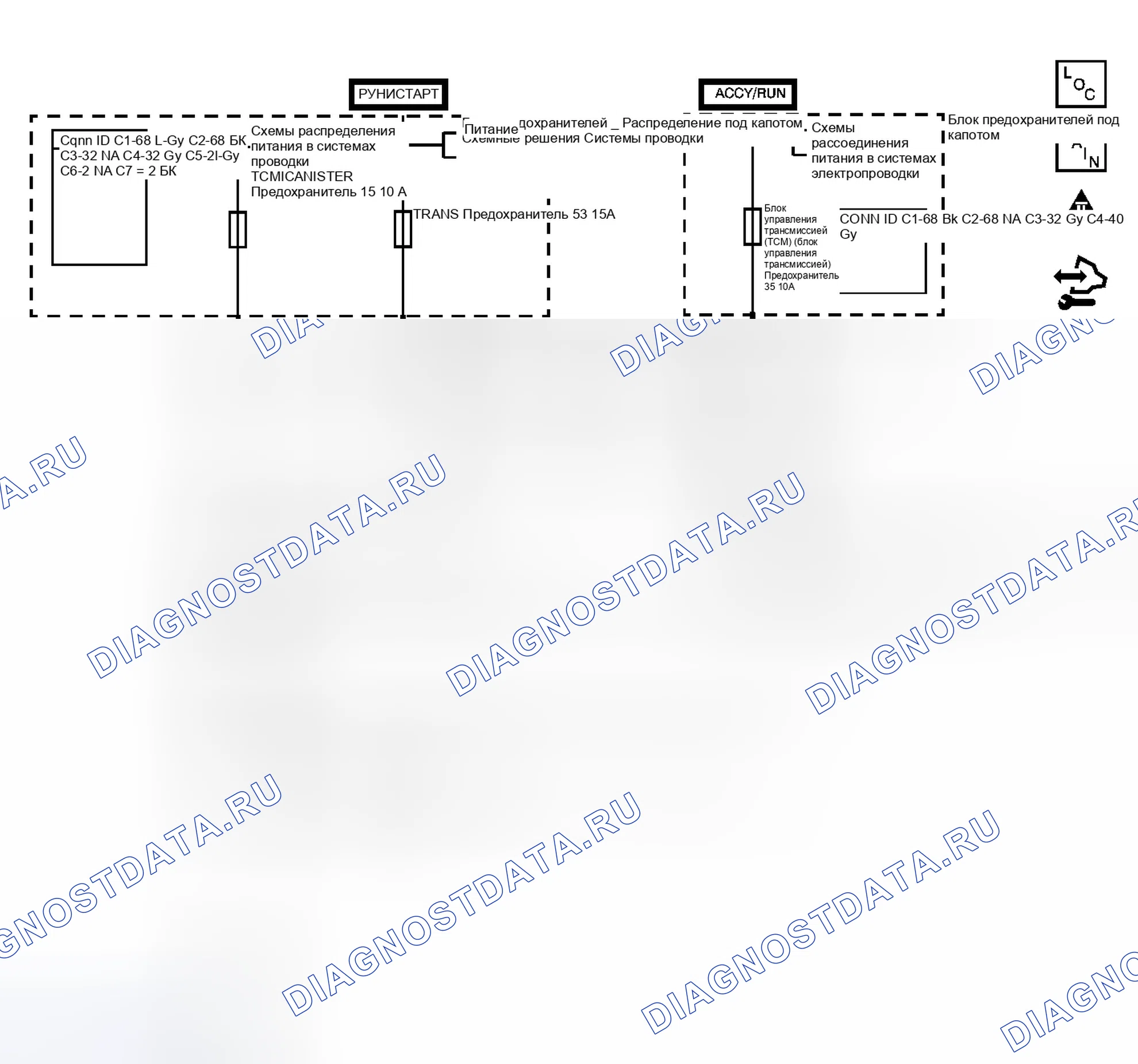 Рис. 55: расшифровка кода ошибки P0562: Низкое напряжение системы (5.3L). GMC Envoy II
