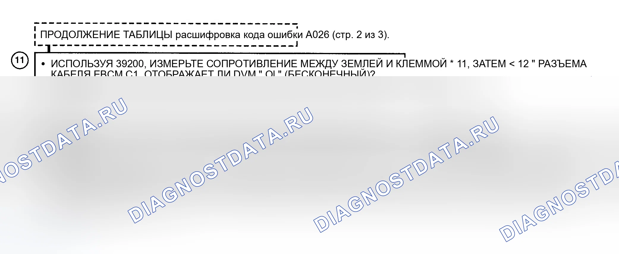 Рис. 34: Блок-схема расшифровка кода ошибки A026 (Prizm - 3 из 3) Чрезмерное изменение скорости правого переднего колеса. Geo Prizm II