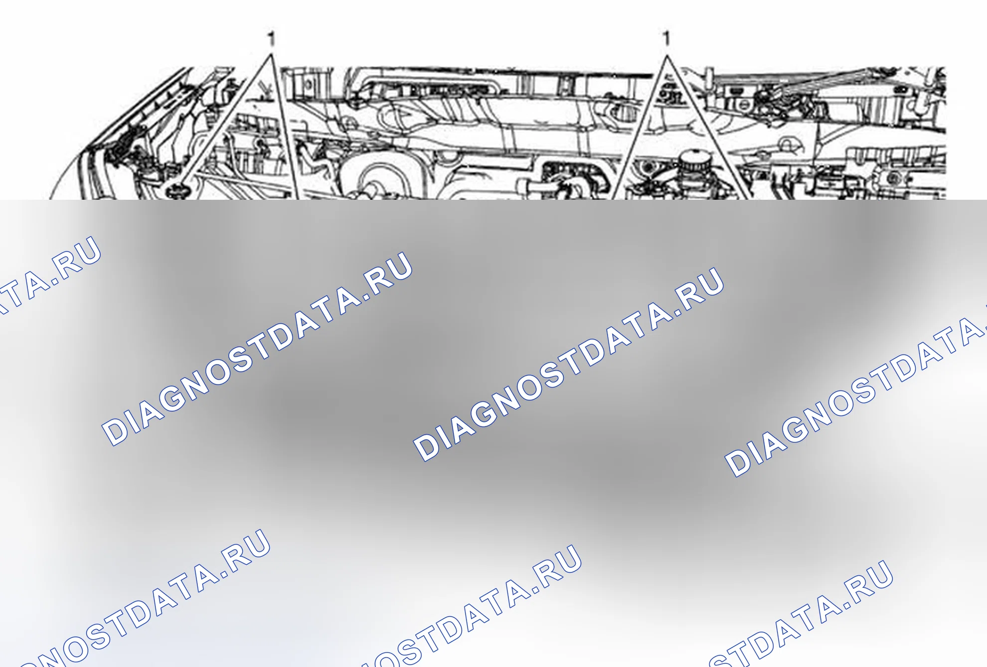 Рис. 22: Замена верхней опоры передней бампера (Trax). Buick Encore I