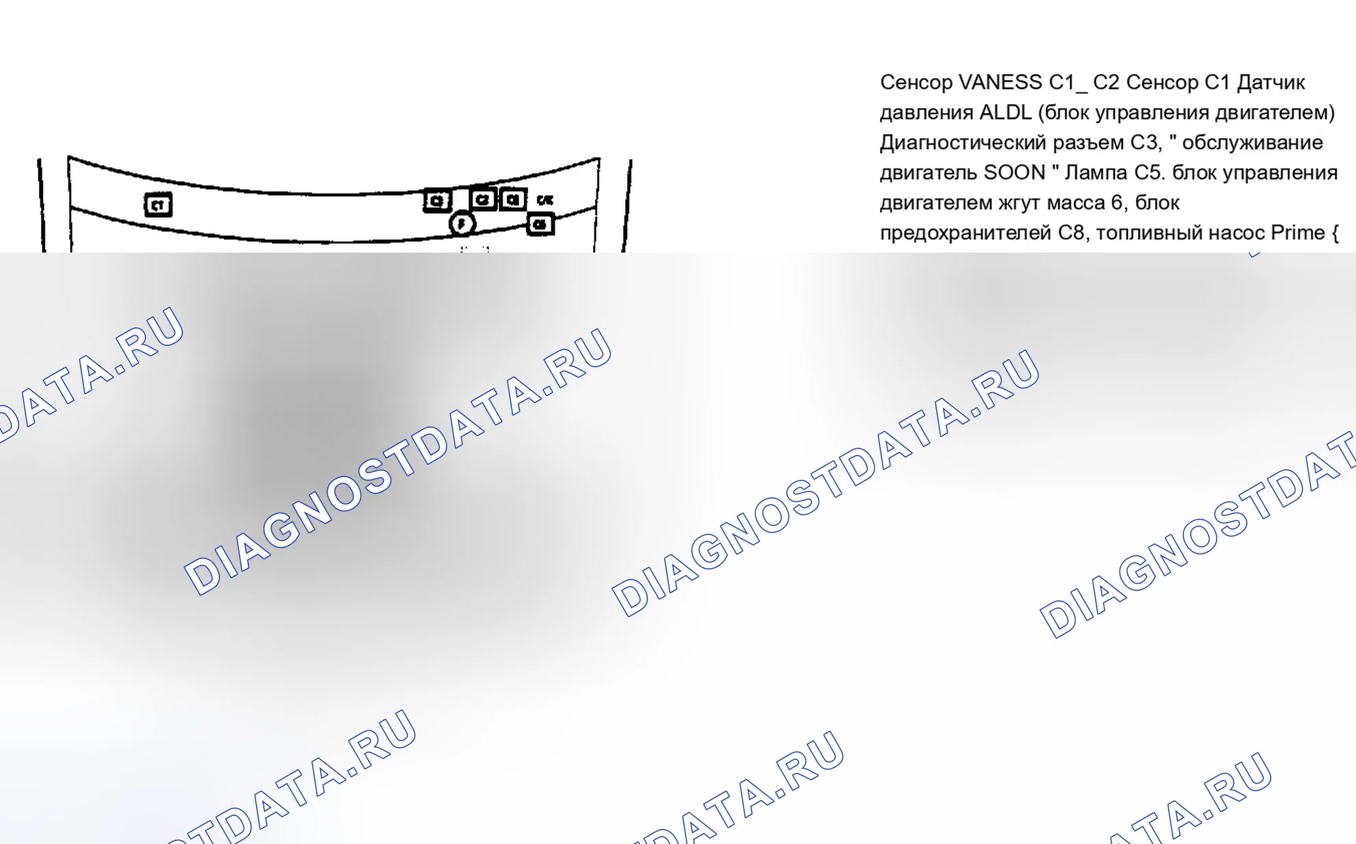 Рис. 2: Расположение компонентов (2 из 11). Chevrolet Cab & Chassis V3500 