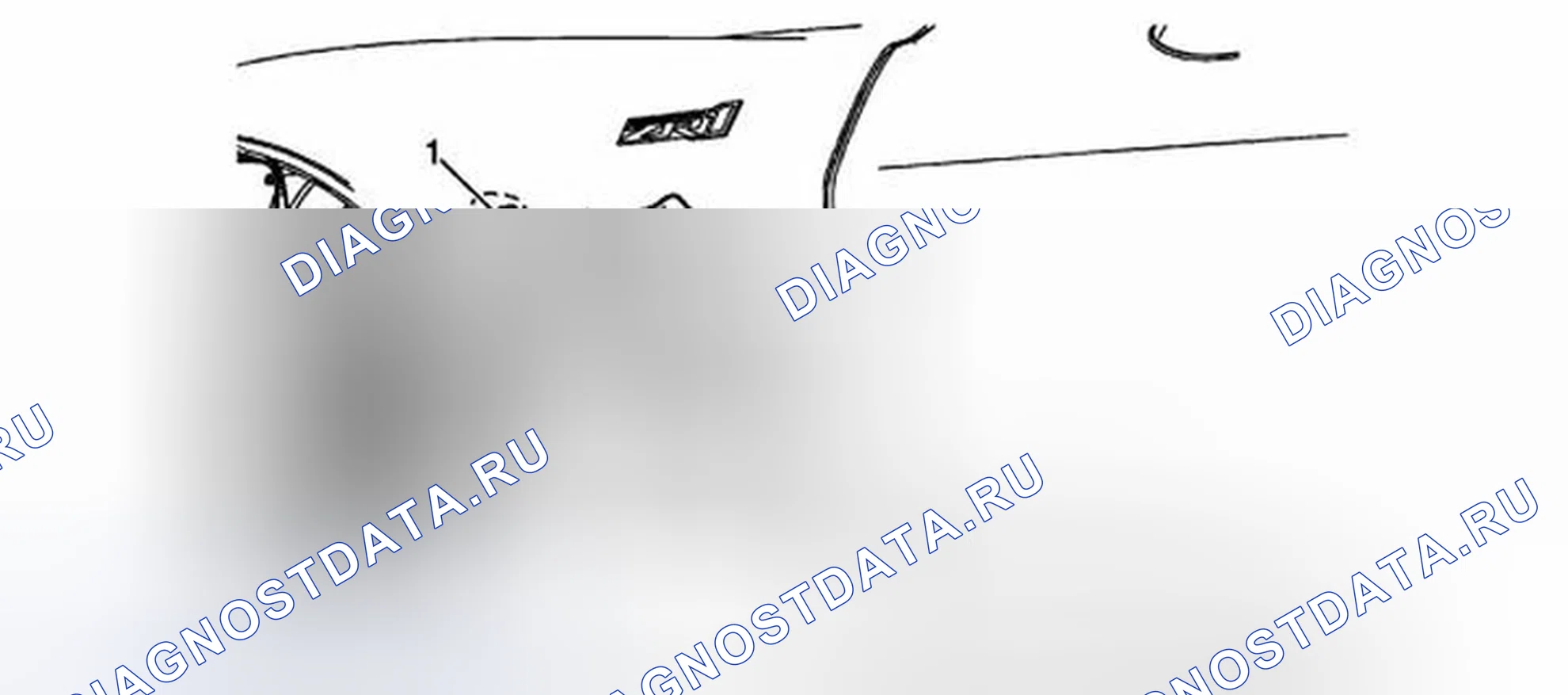 Рис. 13: Замена орнамента переднего крыла (ZR1). Chevrolet Corvette C6