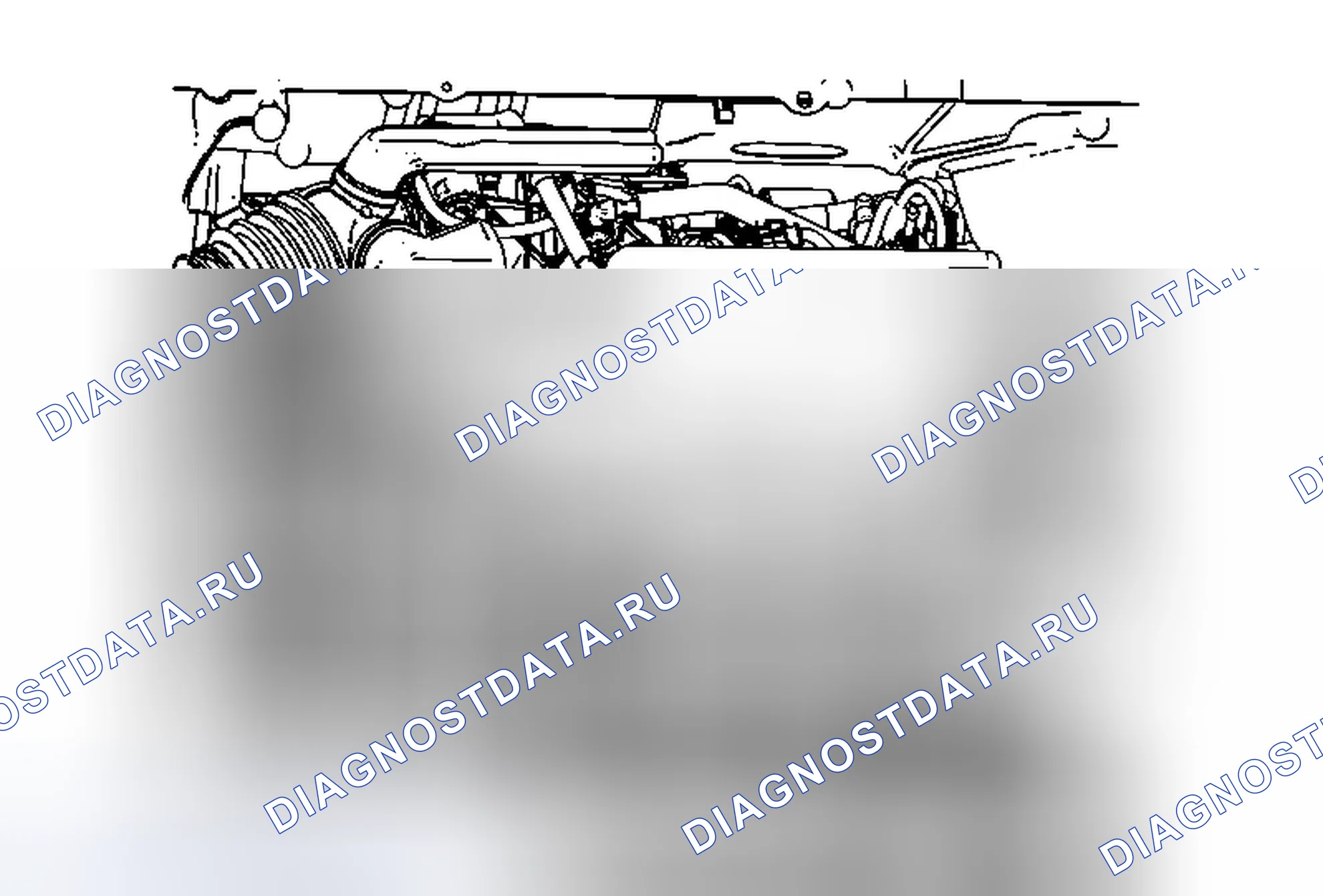 Рис. 25: Замена вентиляционной трубки картера - спереди. Cadillac SRX II рестайлинг