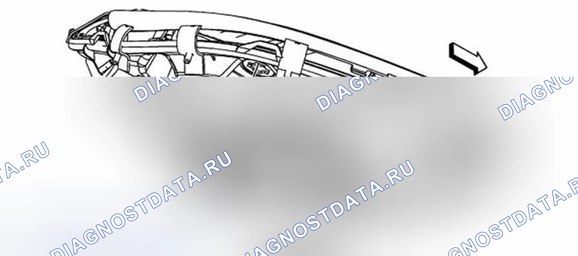 Рис. 30: Замена передней боковой лампы-маркера (экспорт). Chevrolet Corvette C6