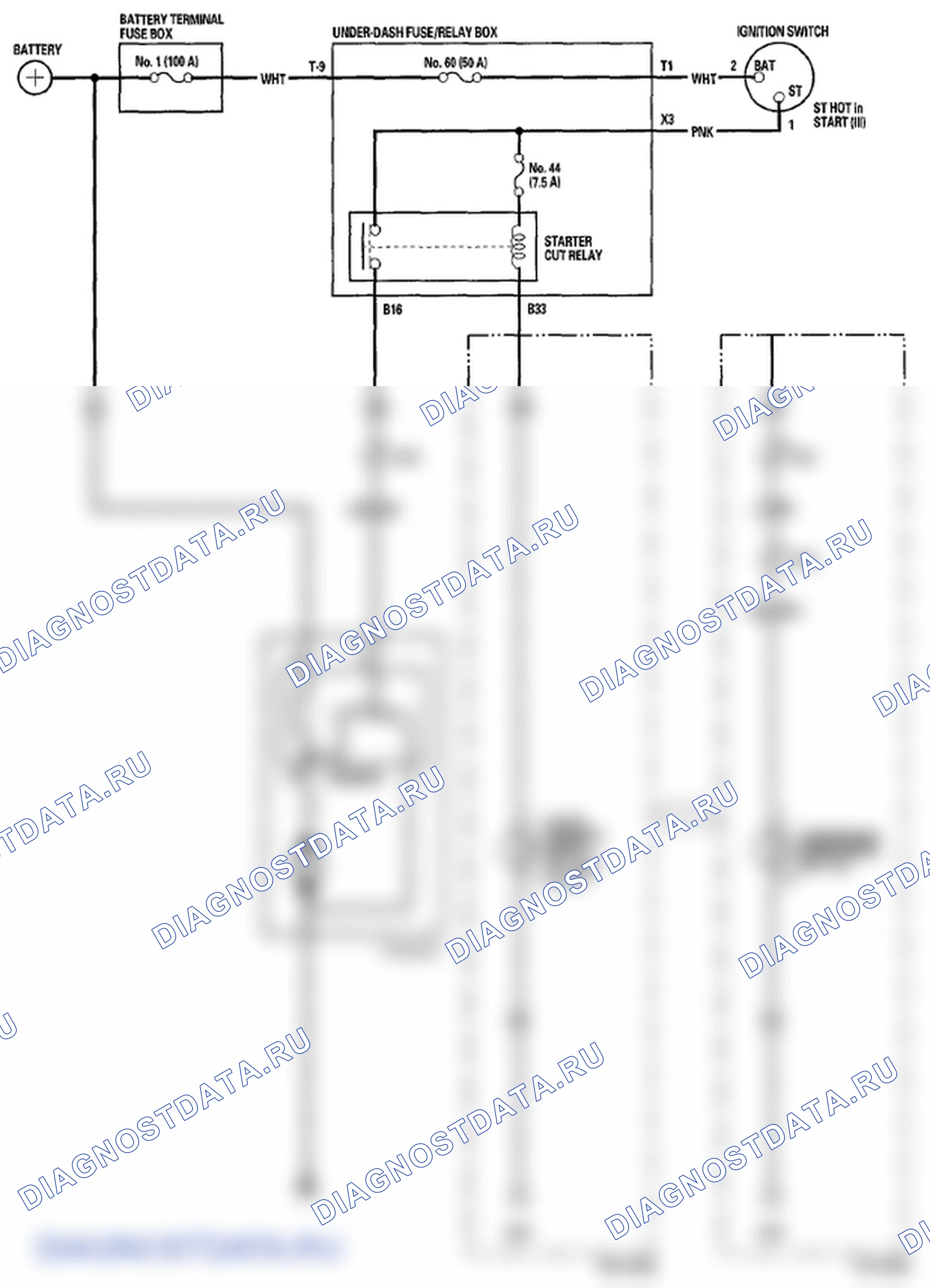 Рис. 2: Принципиальная схема. Honda Fit GE