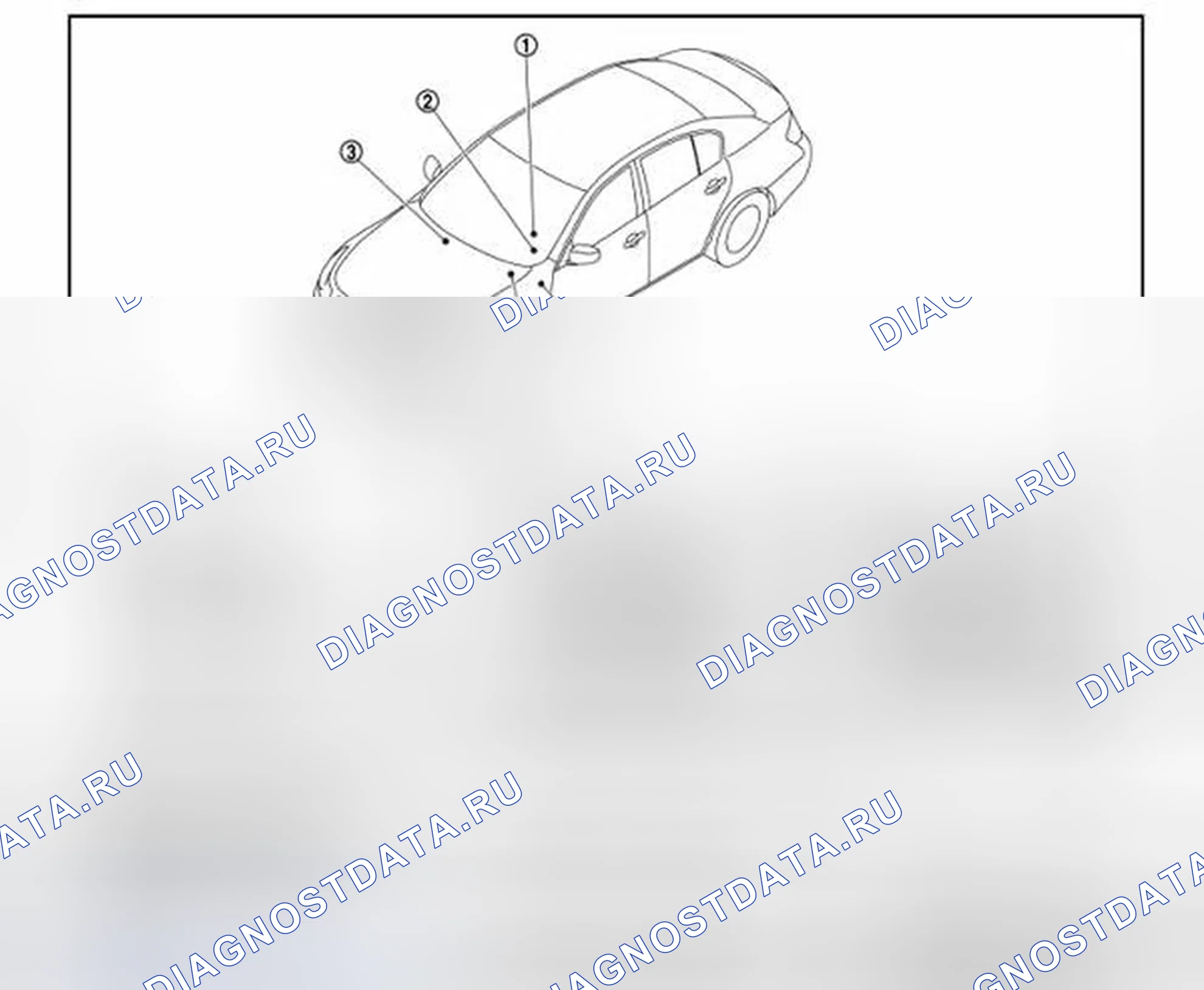Рис. 34: Расположение компонентов. Infiniti G25 IV рестайлинг
