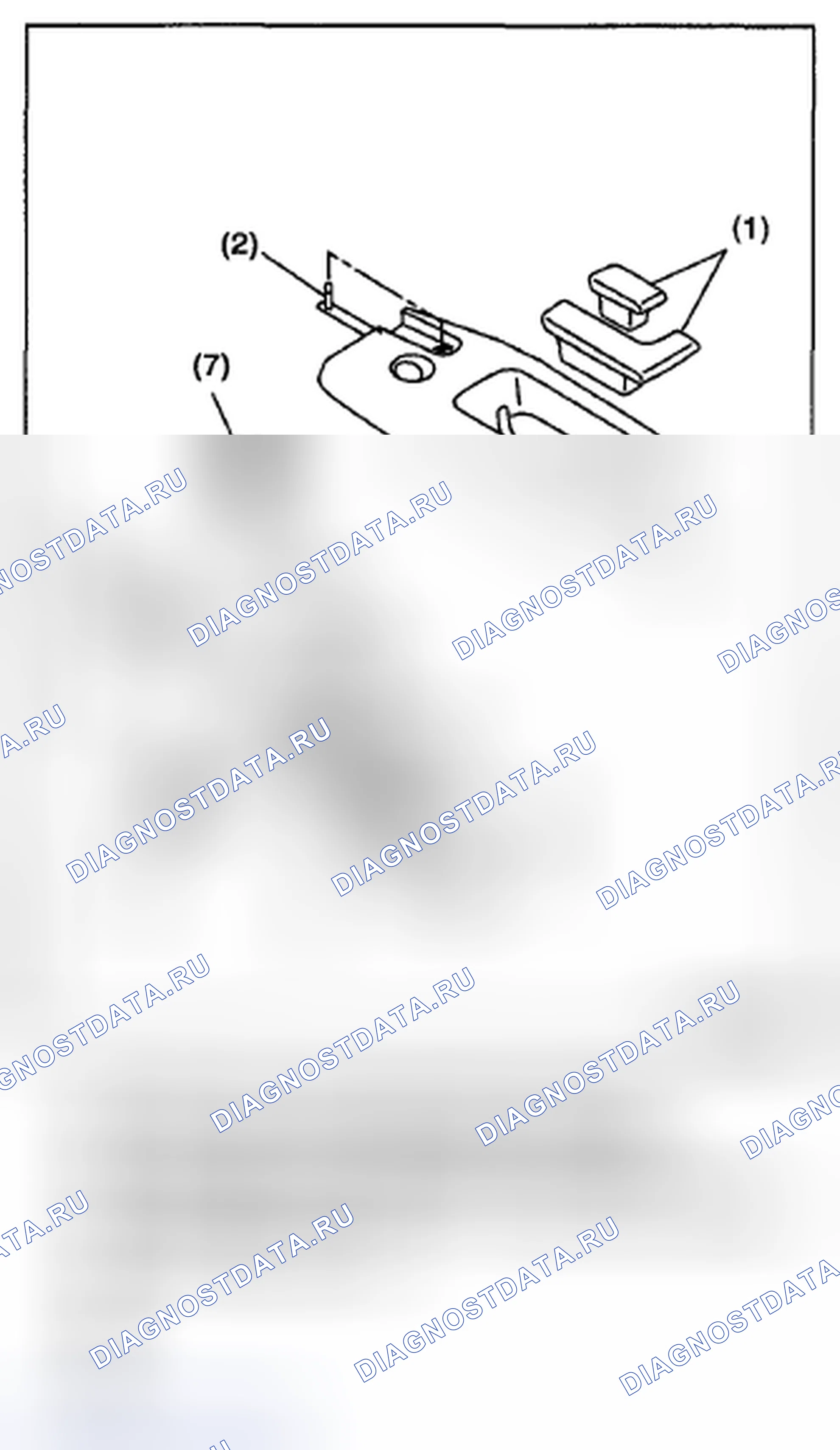 Рис. 84: ОТКРЫВАТЕЛЬ КРЫШКИ БАГАЖНИКА. Subaru Impreza GH