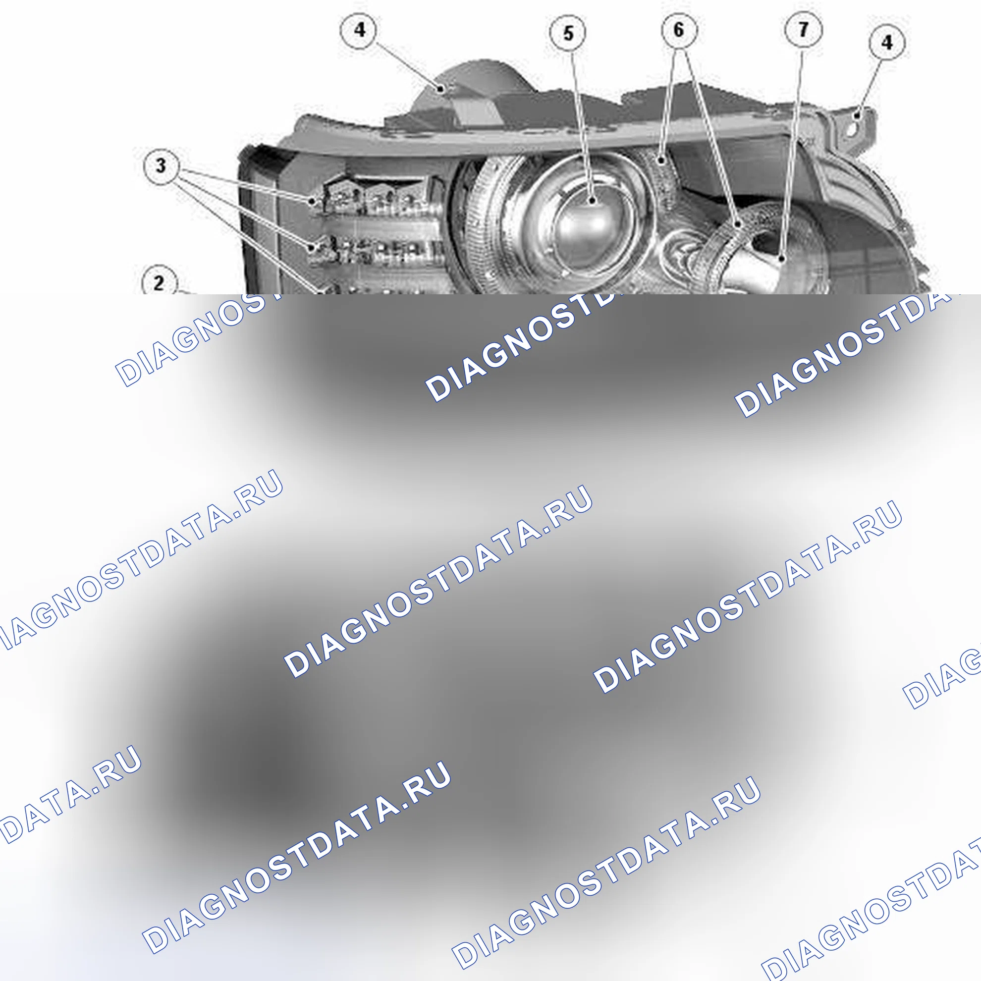 Рис. 18: КСЕНОНОВЫЕ ФАРЫ. Land Rover Range Rover L322