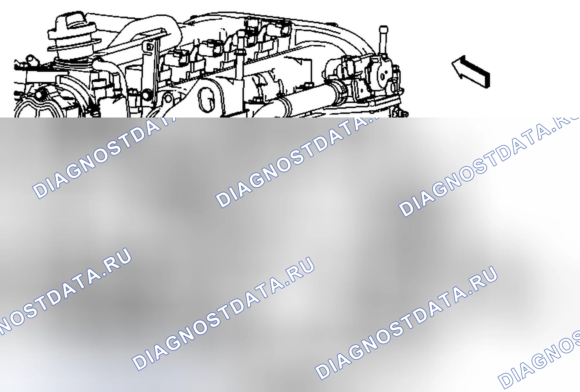 Рис. 4: Замена датчика положения распределительного вала - выхлоп. Buick LaCrosse II