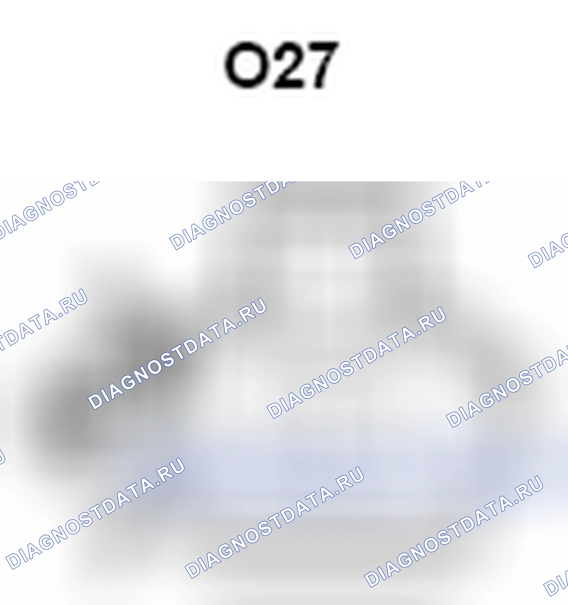 Рис. 644: Вид с торца разъема громкоговорителя (правый задний) (O27). Toyota Camry XV40 рестайлинг