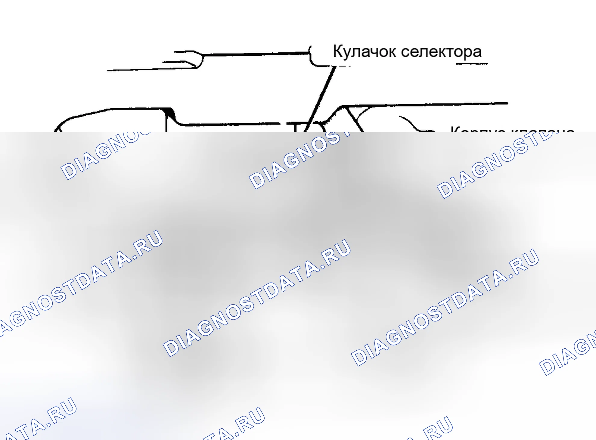 Рис. 16: Центровка корпуса клапана. Peugeot 505 I