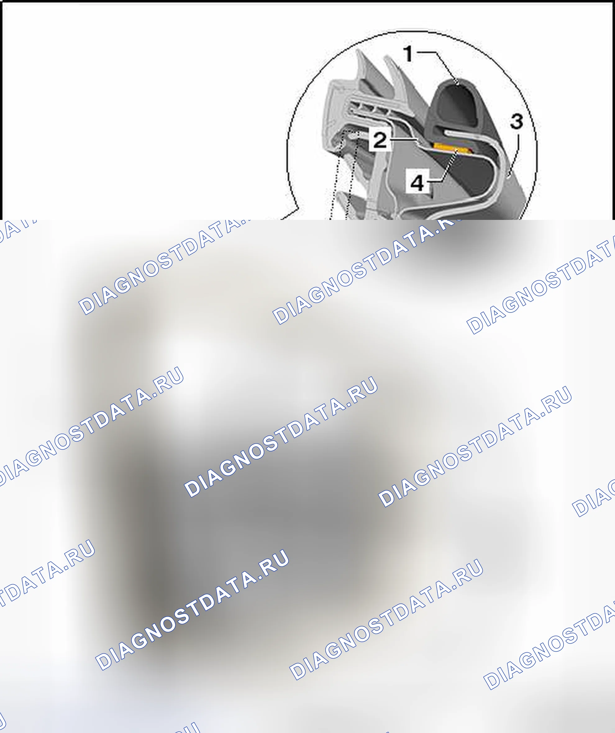 Рис. 110: УПЛОТНЕНИЕ НАРУЖНОЙ ДВЕРИ. Volkswagen Touareg II