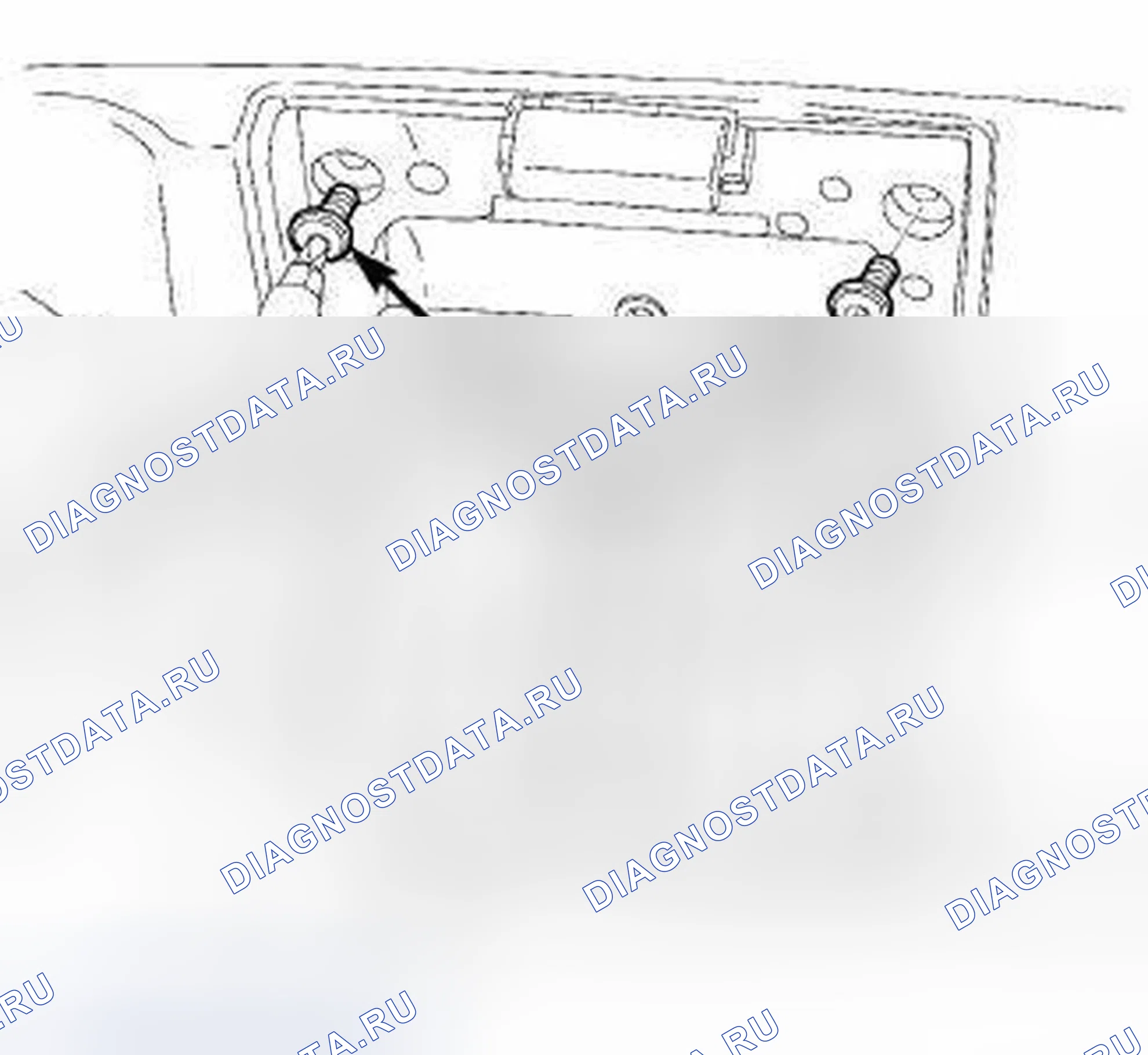 Рис. 259: ДЕМОНТАЖ. Chrysler Town & Country V рестайлинг