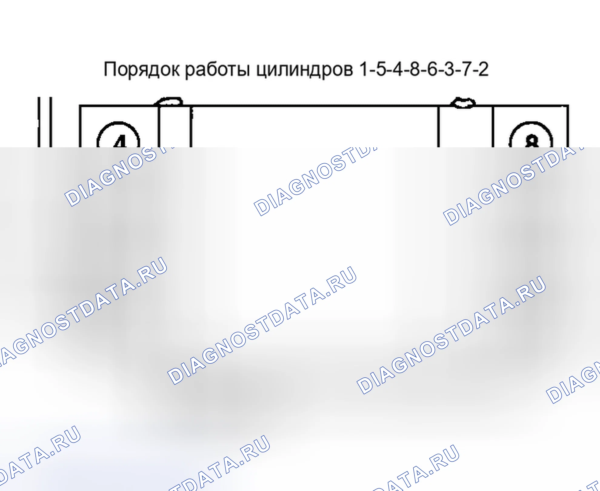 Рис. 4: 4.2L V8 порядок работы цилиндров. Audi S4 B5