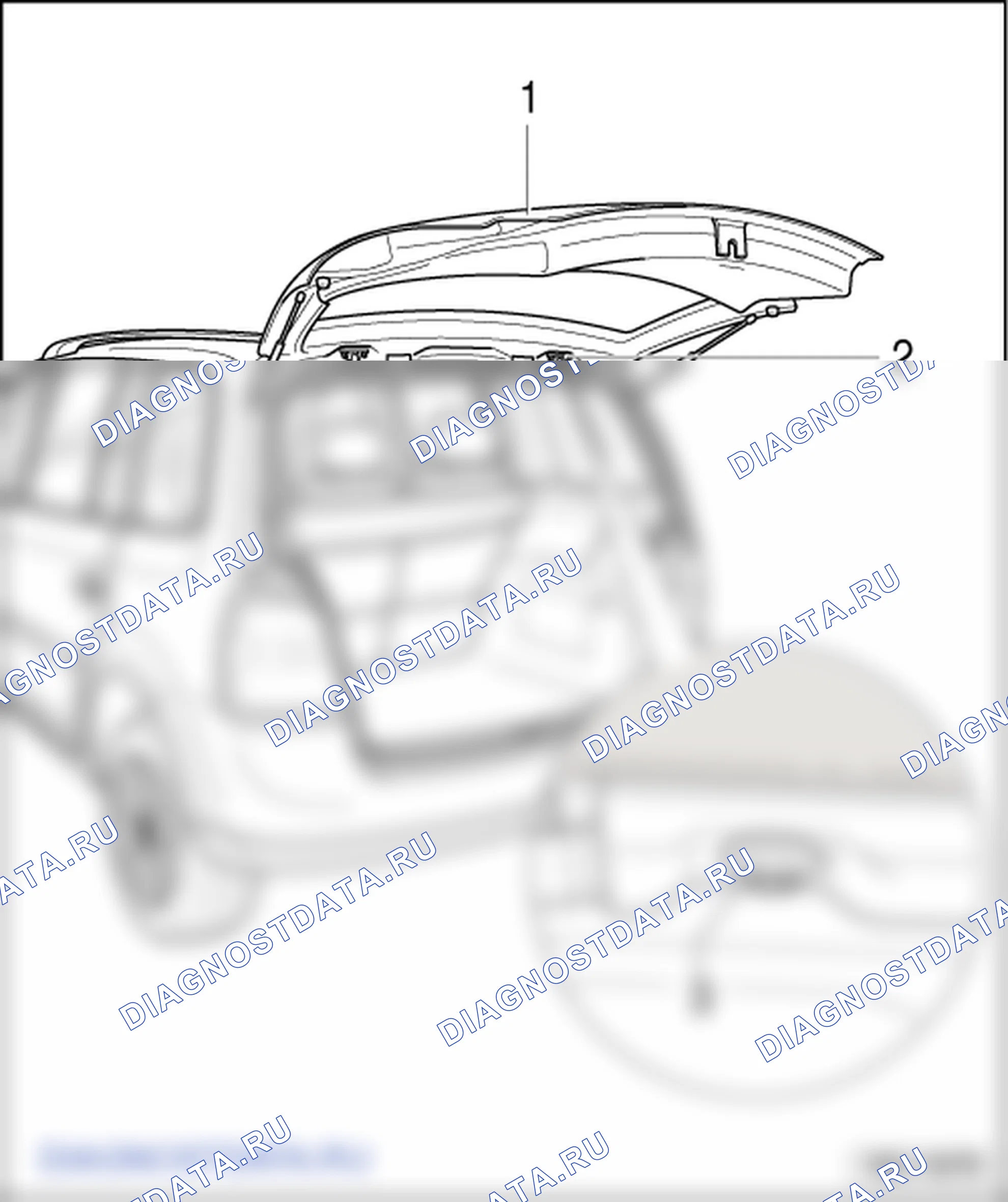 Крышка багажника. Volkswagen Touran I