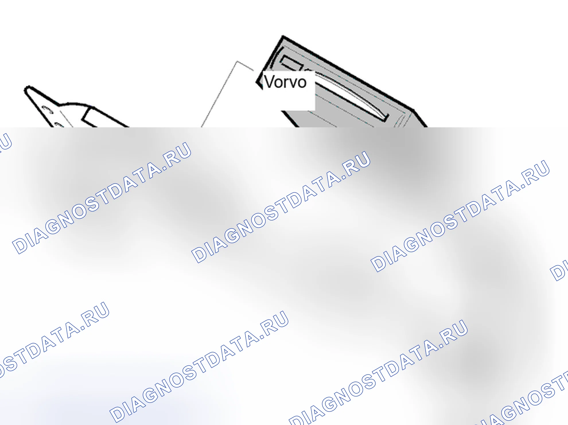 Рис. 57: Удаление проигрывателя компакт-дисков. Volvo C70 I