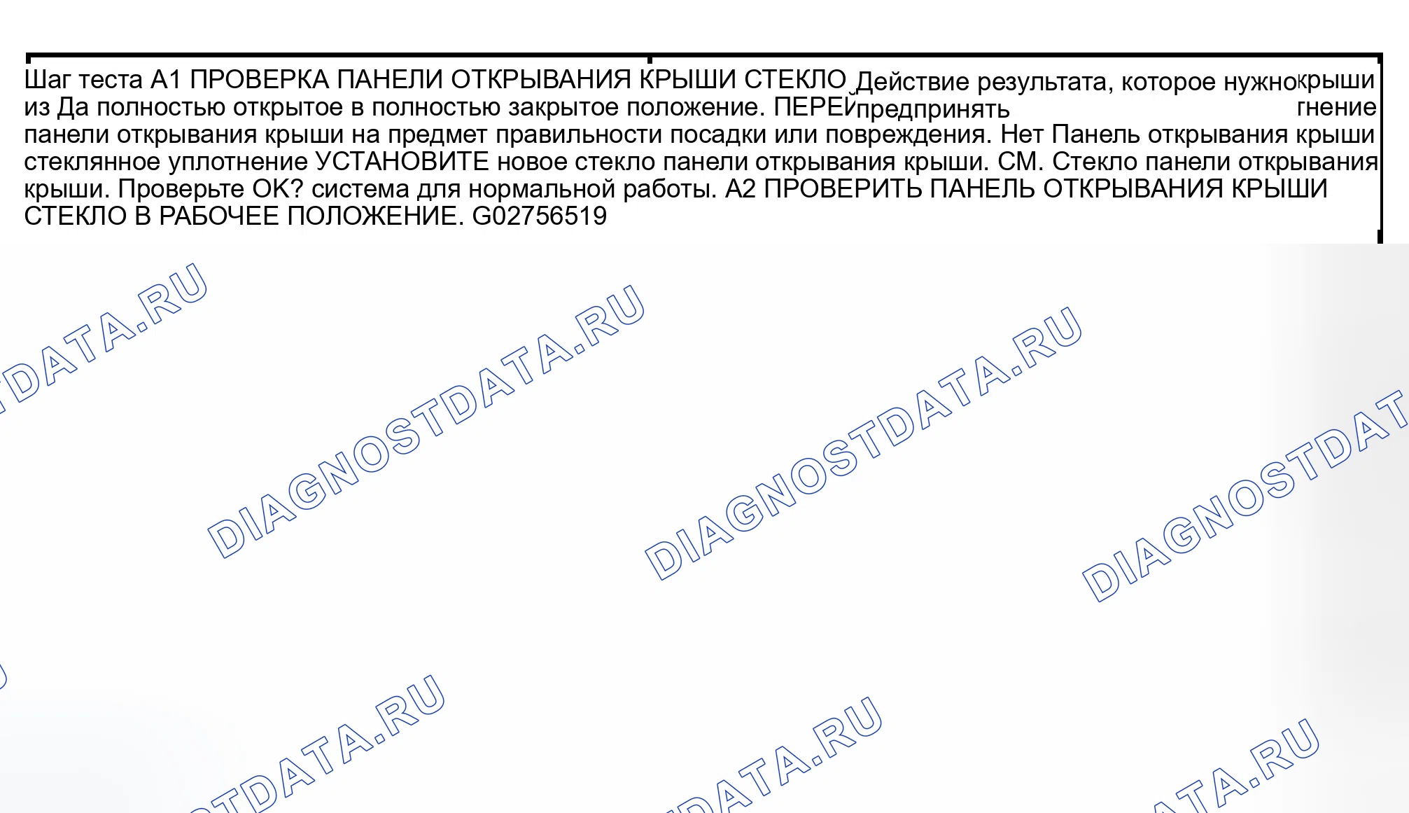 Рис. 4: ТОЧЕЧНОЕ ИСПЫТАНИЕ А: ПАНЕЛЬ ОТКРЫВАНИЯ КРЫШИ ИМЕЕТ ЧРЕЗМЕРНЫЙ ШУМ ВЕТРА. Ford Crown Victoria II