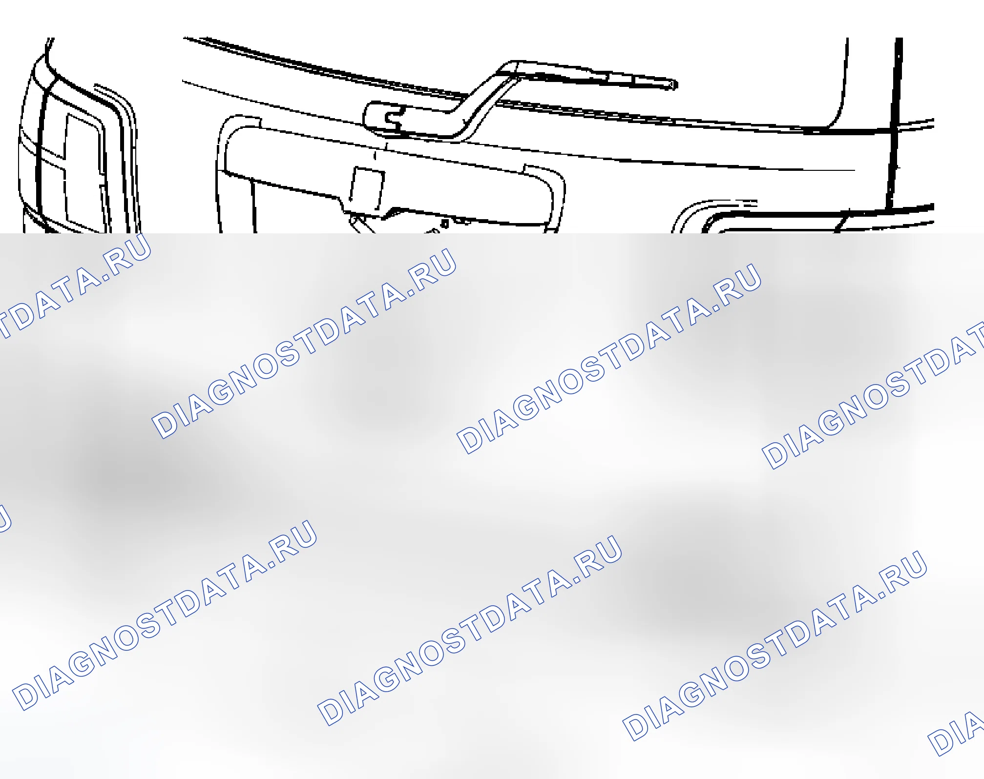 Рис. 29: Замена эмблемы / шильдика дверь багажника (OUTLOOK AWD). Chevrolet Traverse I